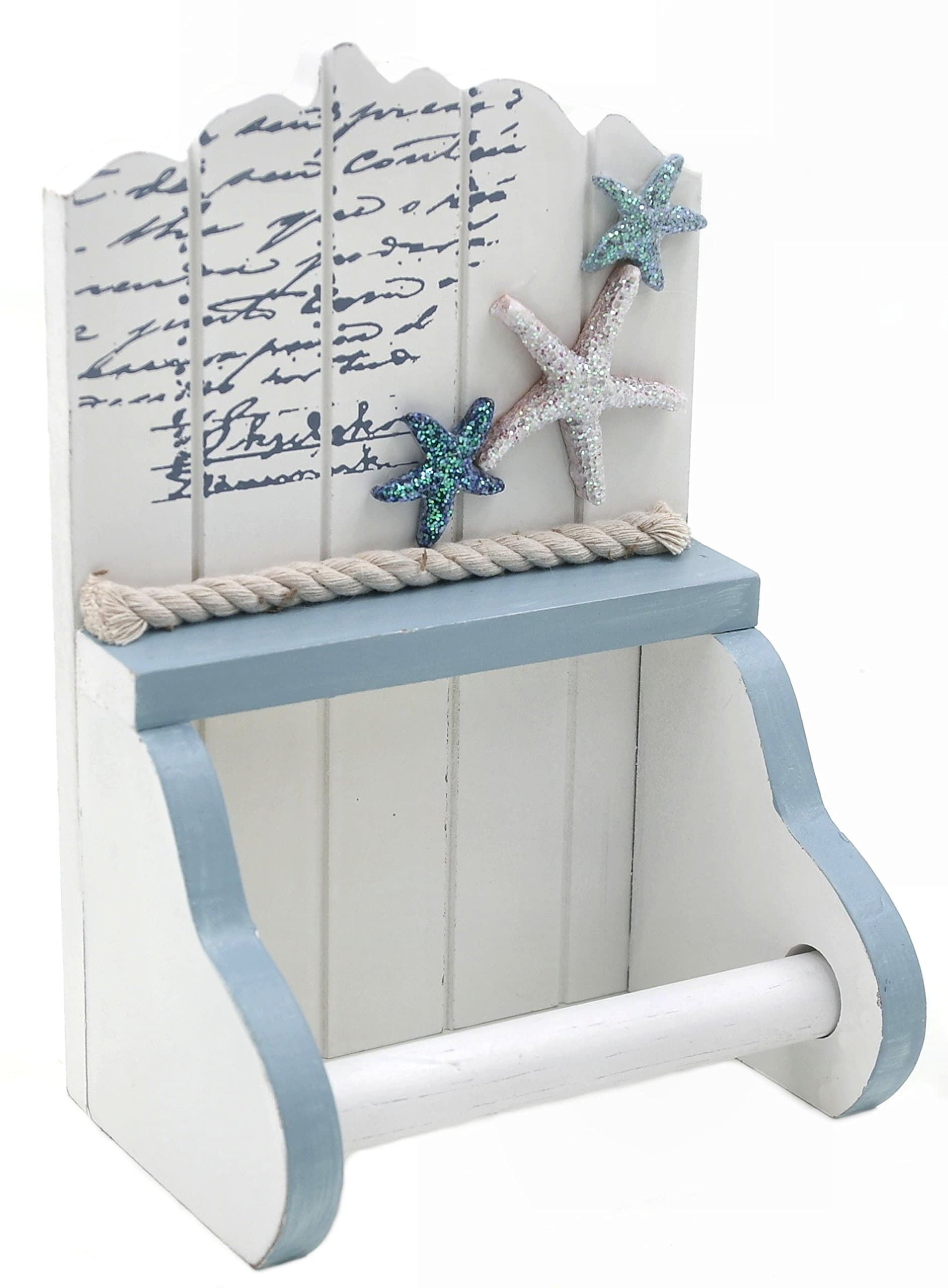 Toilet / Loo Paper Roll Holder - Nautical, Seaside theme - Starfish