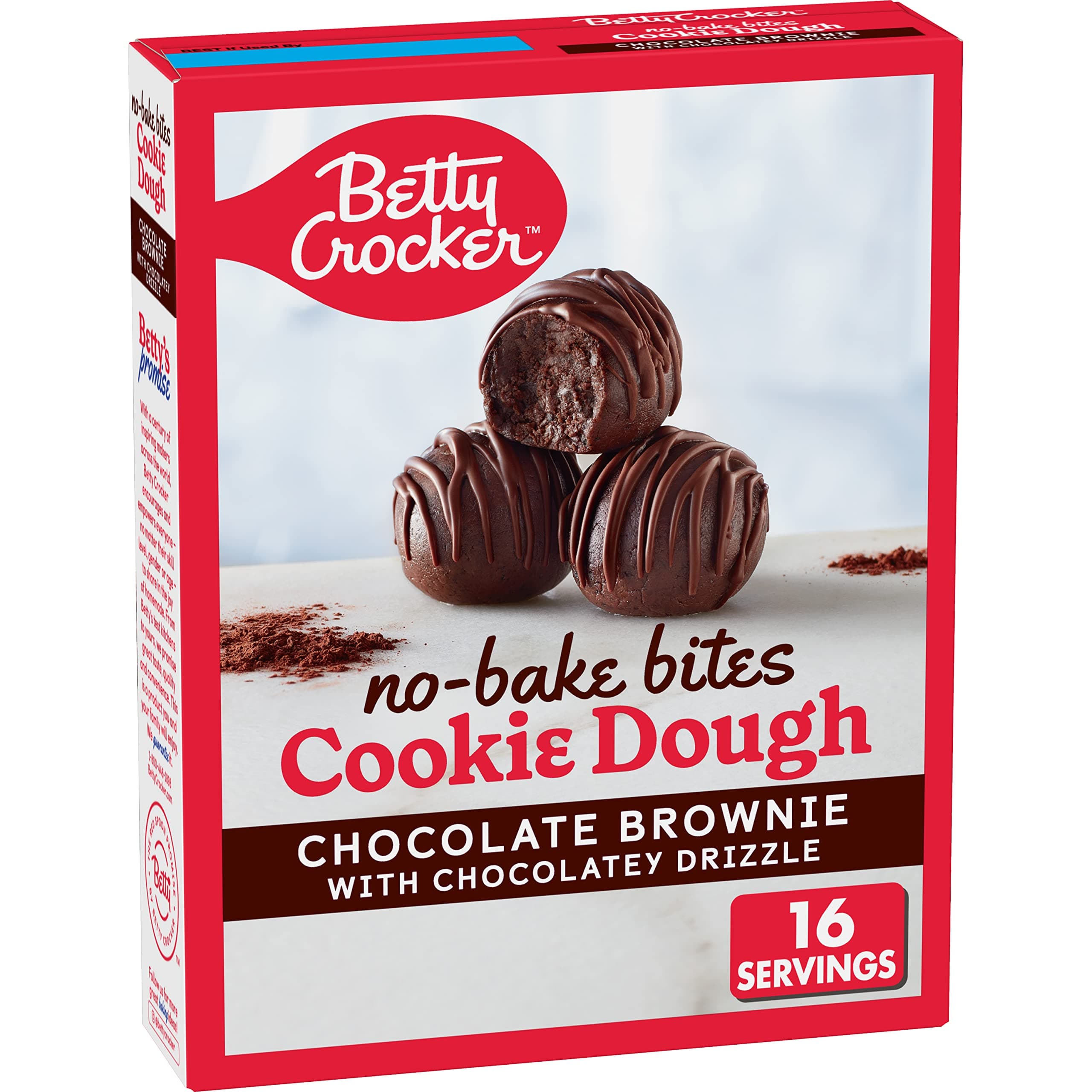 Betty Crocker No-Bake Bites Chocolate Brownie Cookie Dough, 12.2 oz.