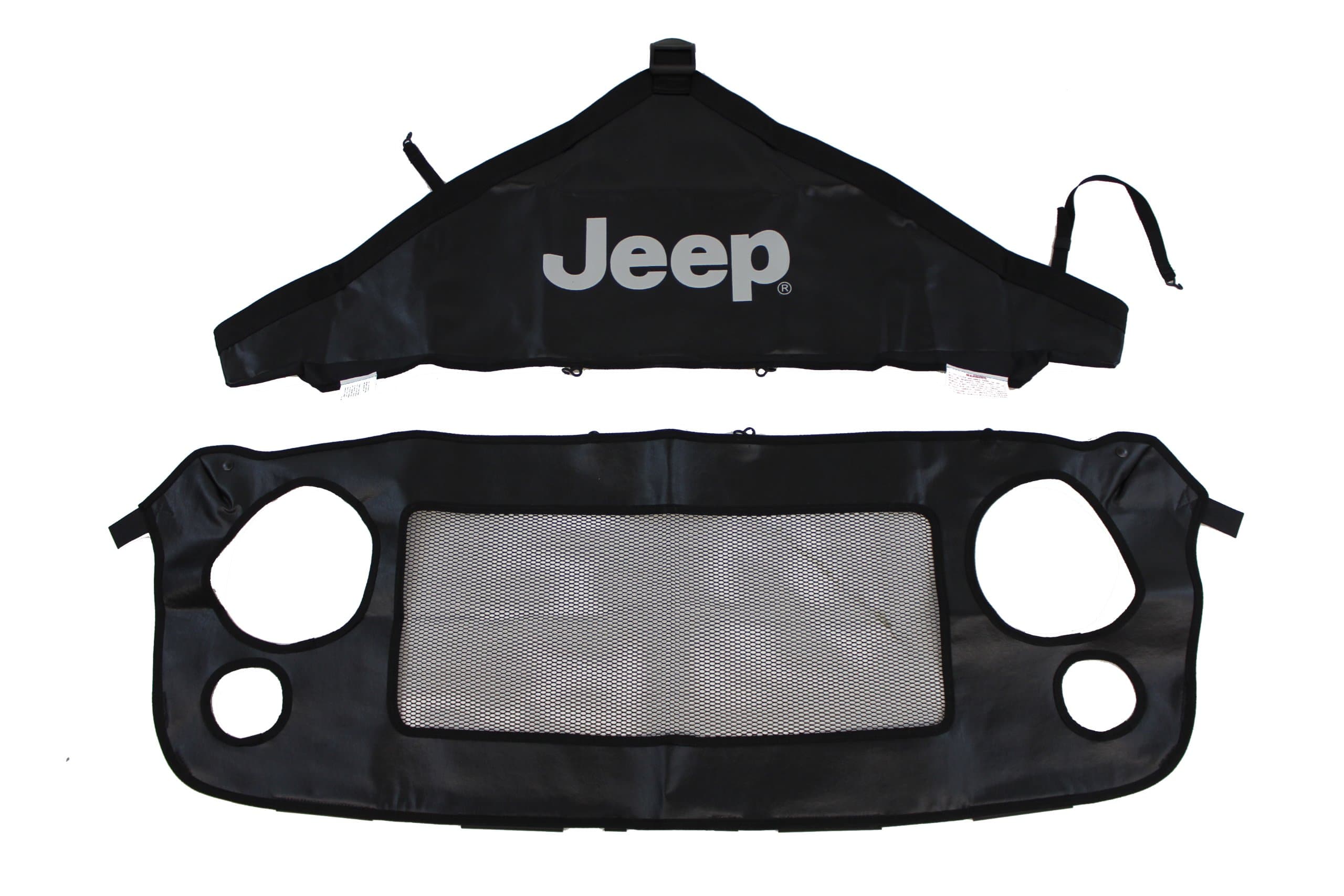Genuine Jeep Accessories 82210318AB Front End Cover Black With Jeep logo
