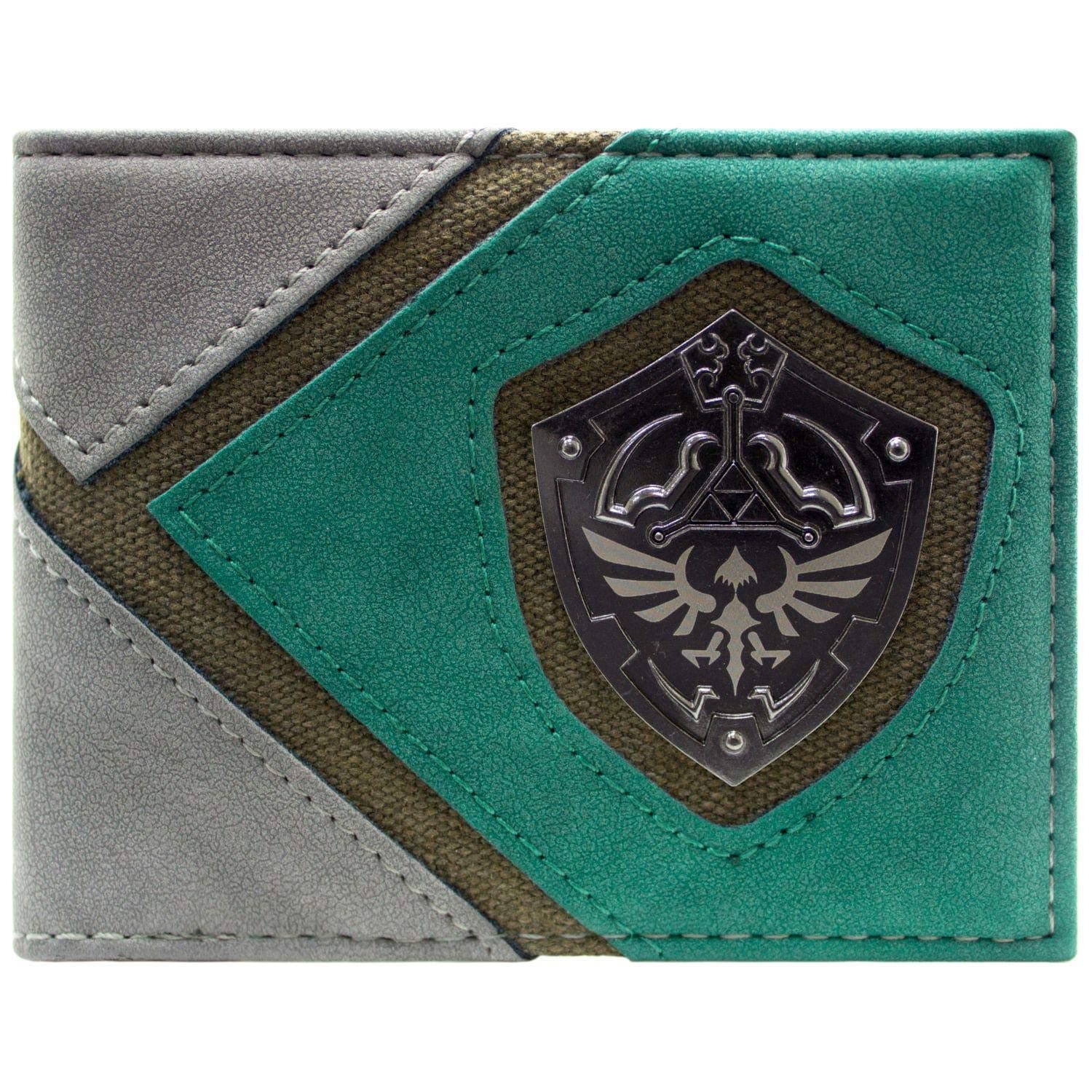 The Legend of ZeldaLegend of Zelda Link Silhouette & Shield Green ID & Card Bi-Fold Wallet