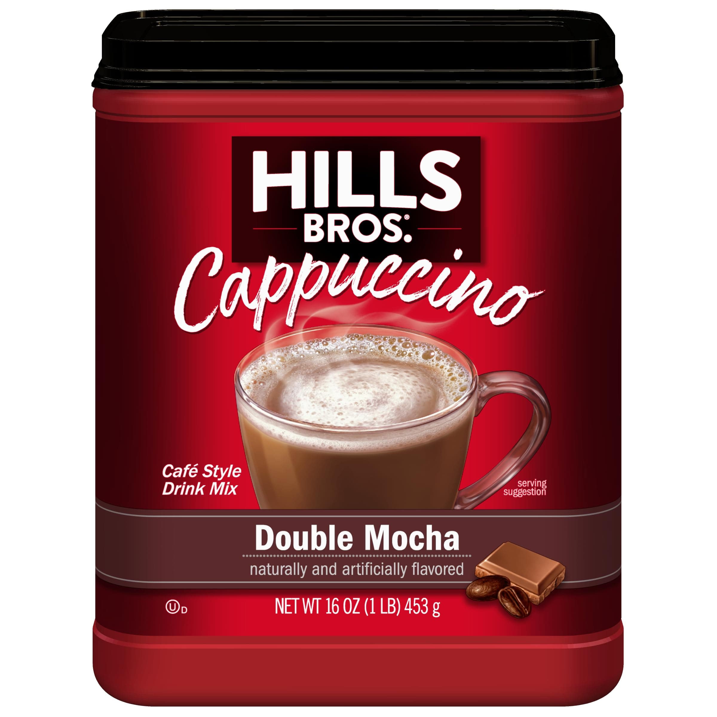 Hills Bros Double Chocolate Moca Cappuccino, 16 oz.