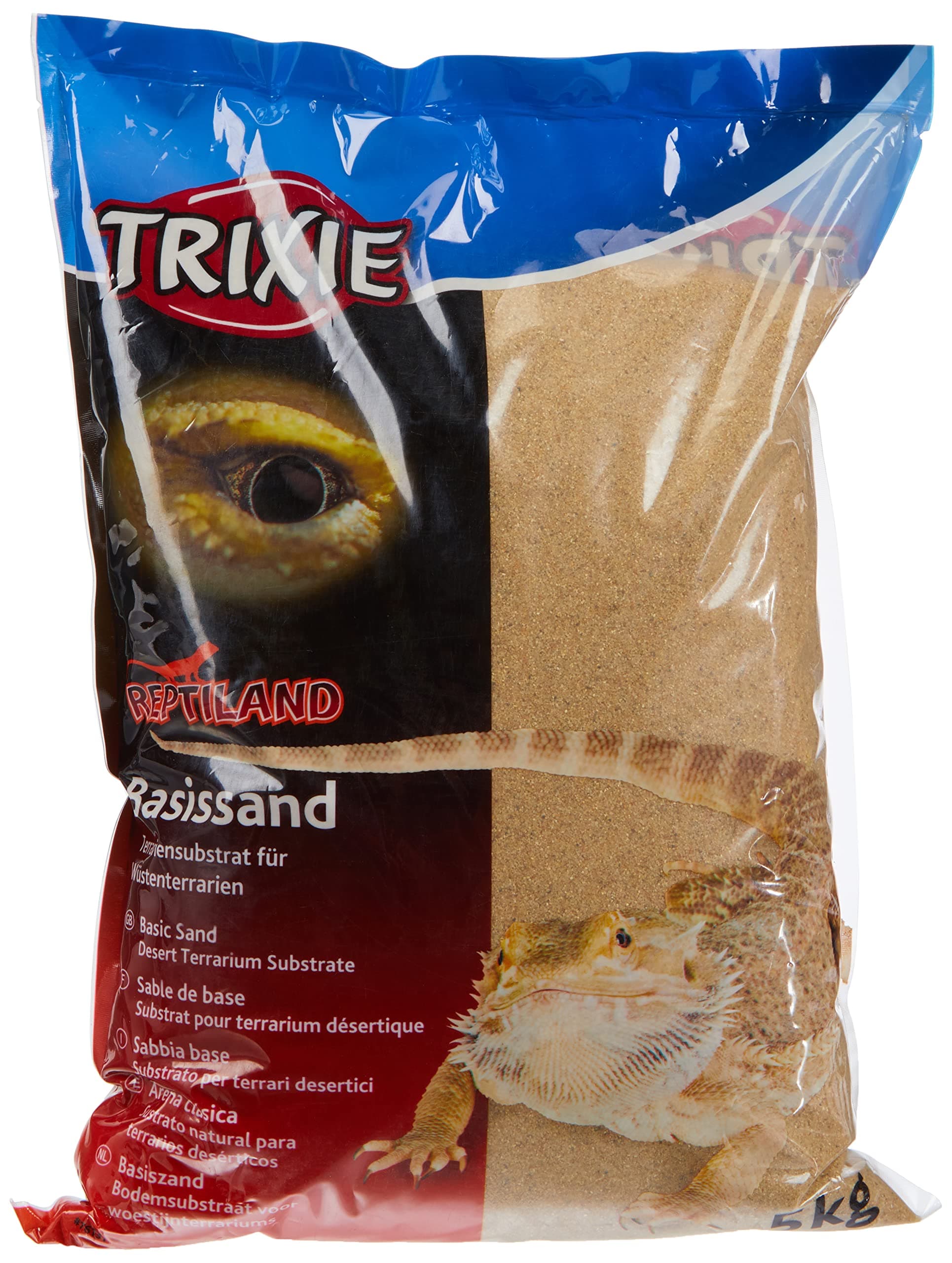 Trixie Basic Sand (Yellow) - terrarium substrate for desert terrariums - 5kg Bag