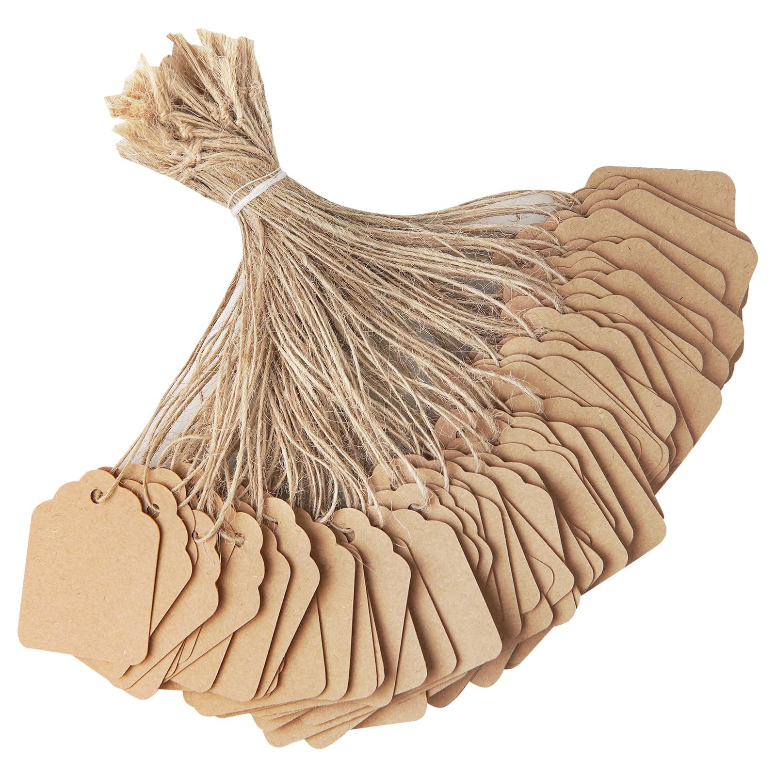 Cuttte 500PCS Kraft Price Tags with String
