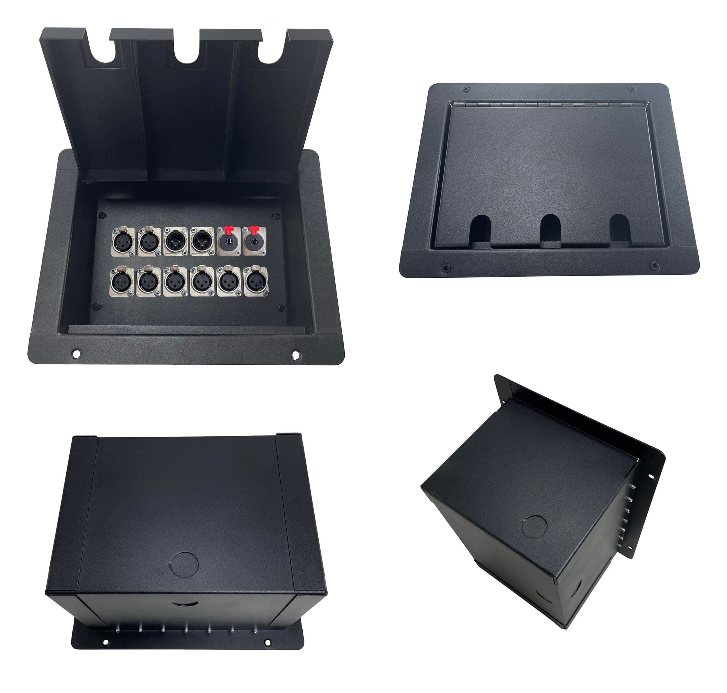 ProCraft Pro Audio Recessed Stage Pocket Floor Box 12 XLR Channels - Any Configuration