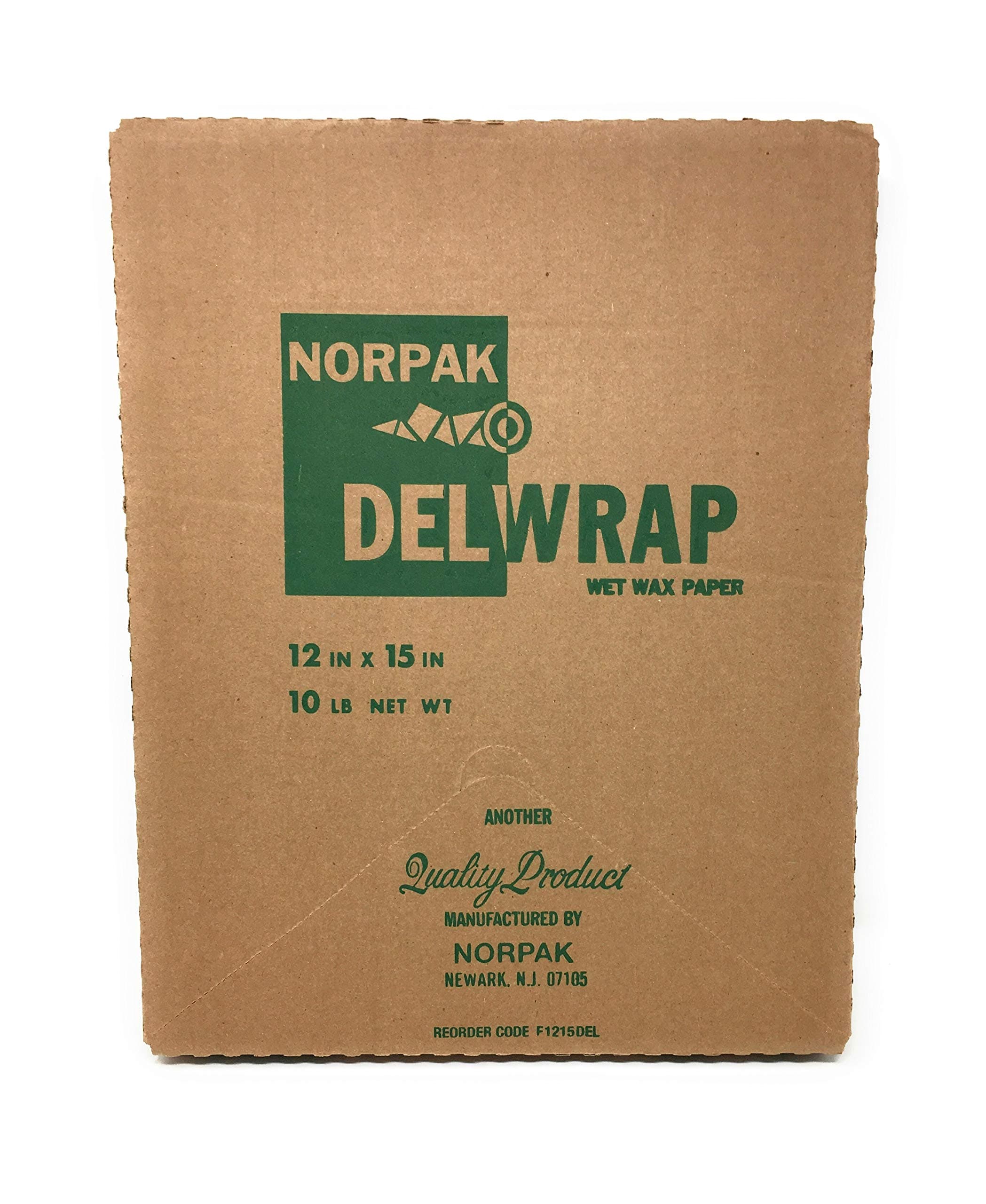 Norpak F1215DEL, 12x15-Inch Wet Wax Paper Sheets, Waxed Wrap Deli Paper Sheets (1 pack/ 1000 sheets)