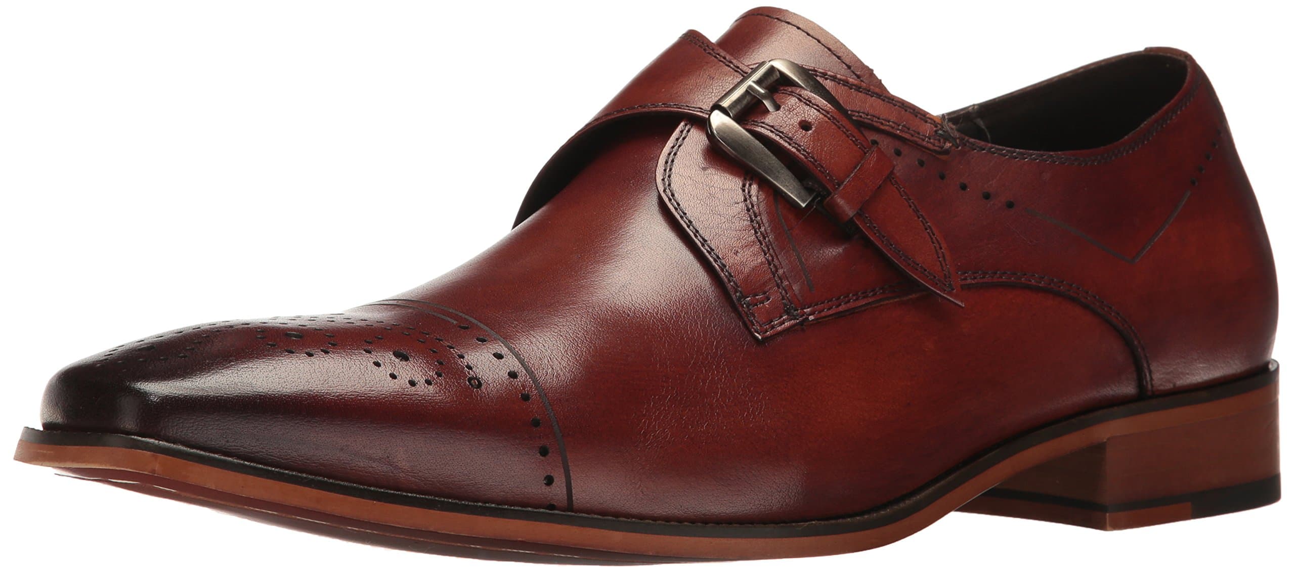 Stacy Adams Men's Kimball-Cap Toe Monk Strap Slip-On Loafer