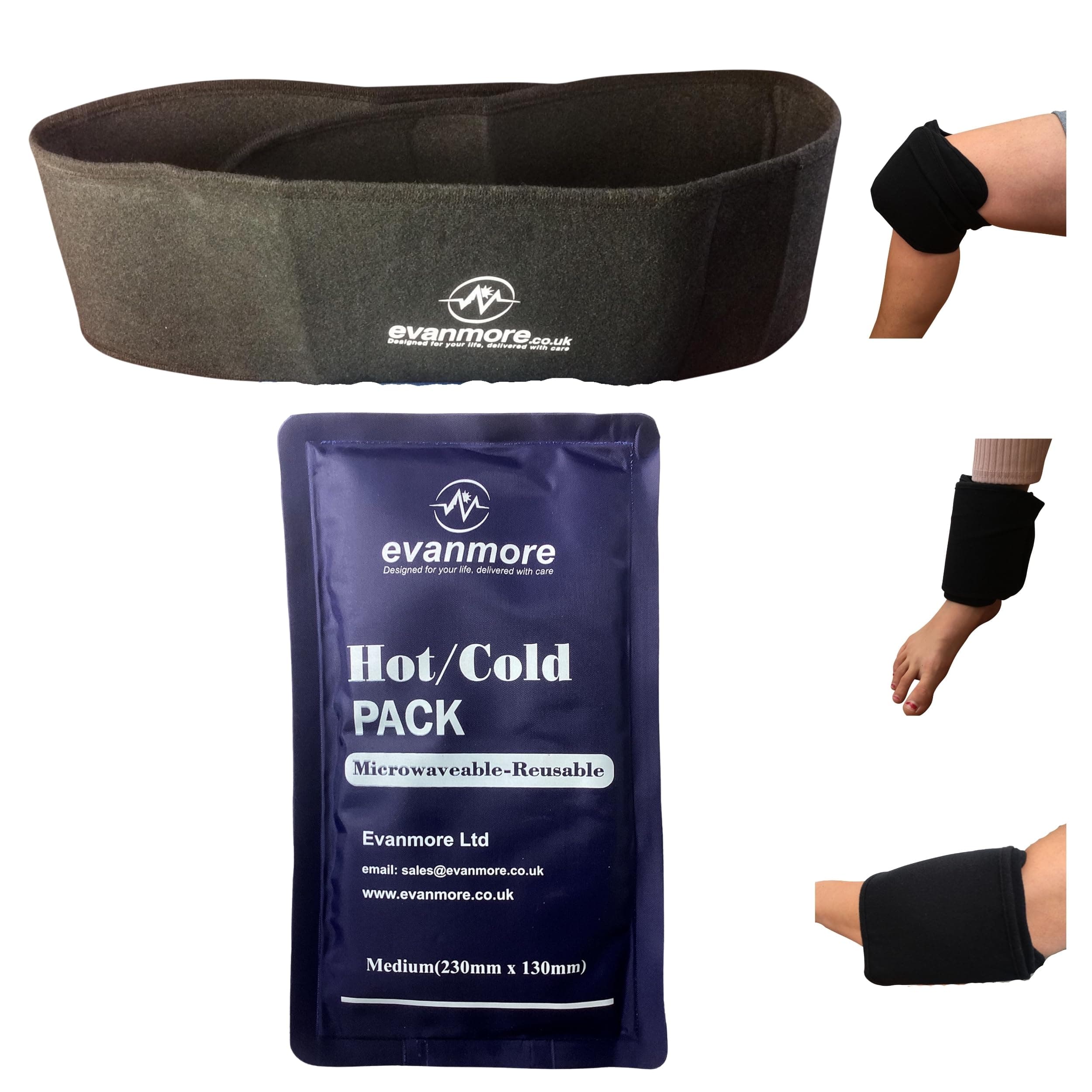 Knee Elbow Belt Wrap with Hot Cold Gel Pack