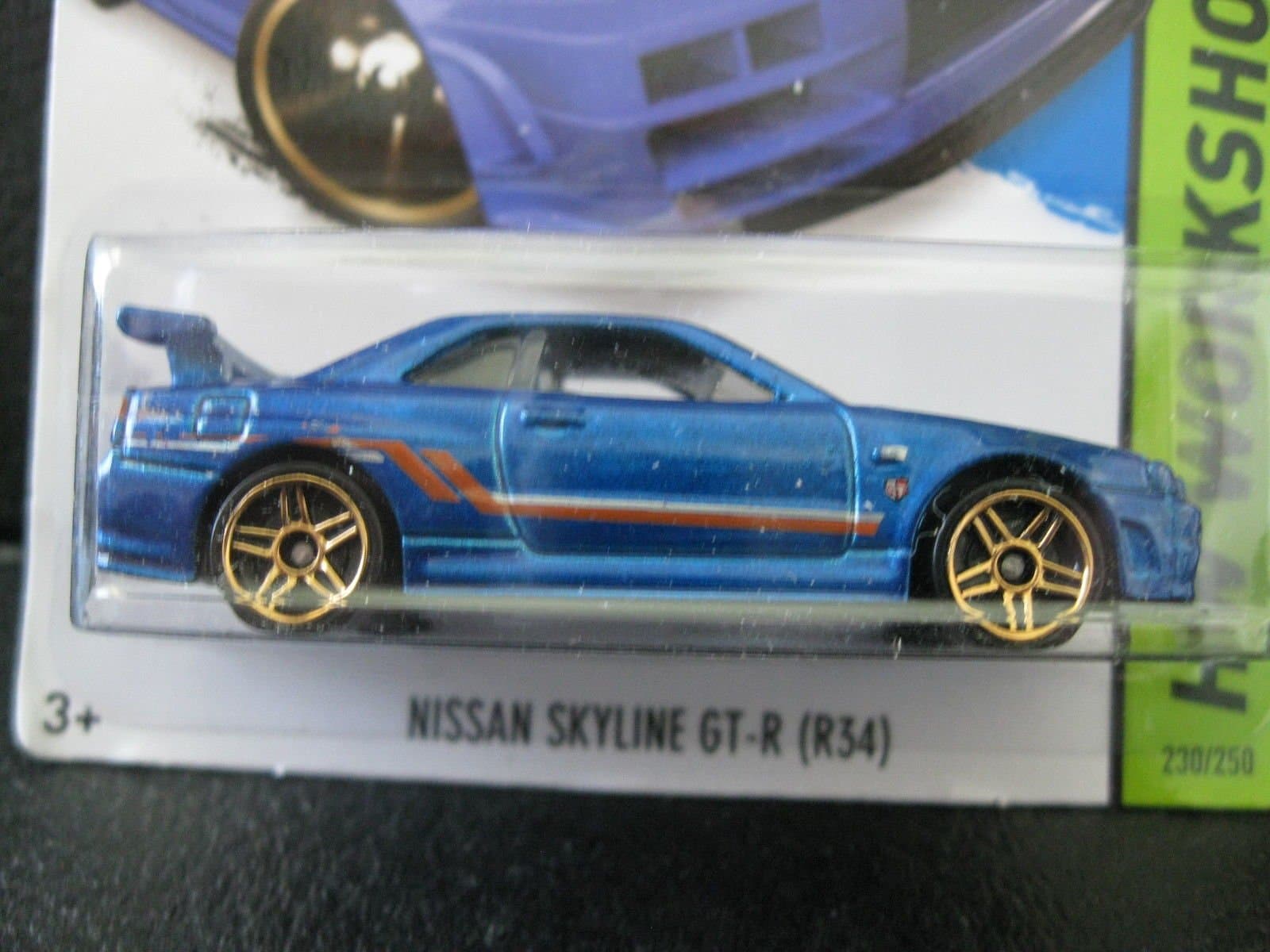 Hw Workshop - Nissan Skyline GT-R (R34) - Blue