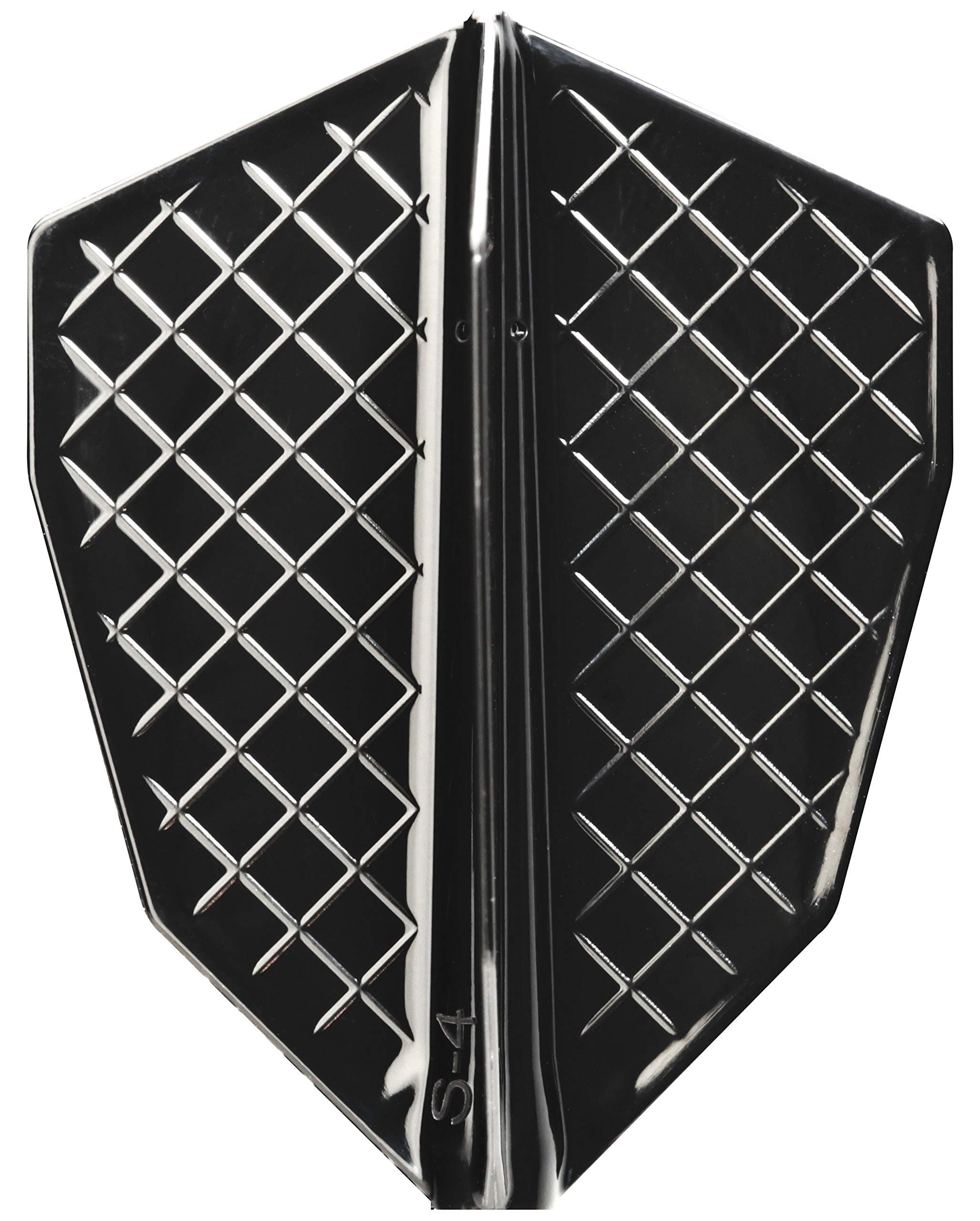 コスモダーツ(COSMO DARTS) FIT Flight PRO Dart Flights - S-4 Black
