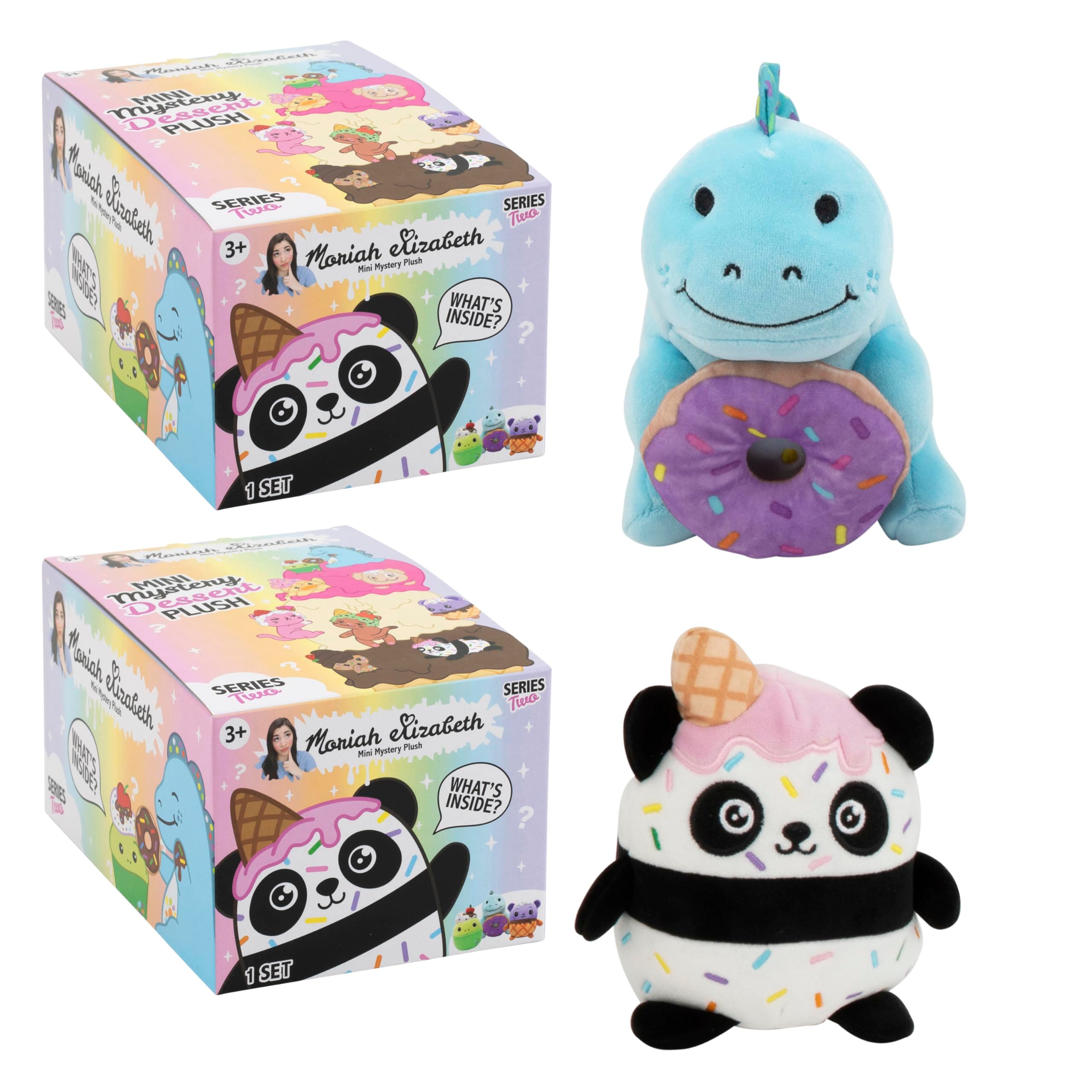 - 6” Mini Mystery Plush – Series 2; 2 Pack Bundle; YouTube Craft Channel, Blind Box, 2 of 9 Possible, Official Merch