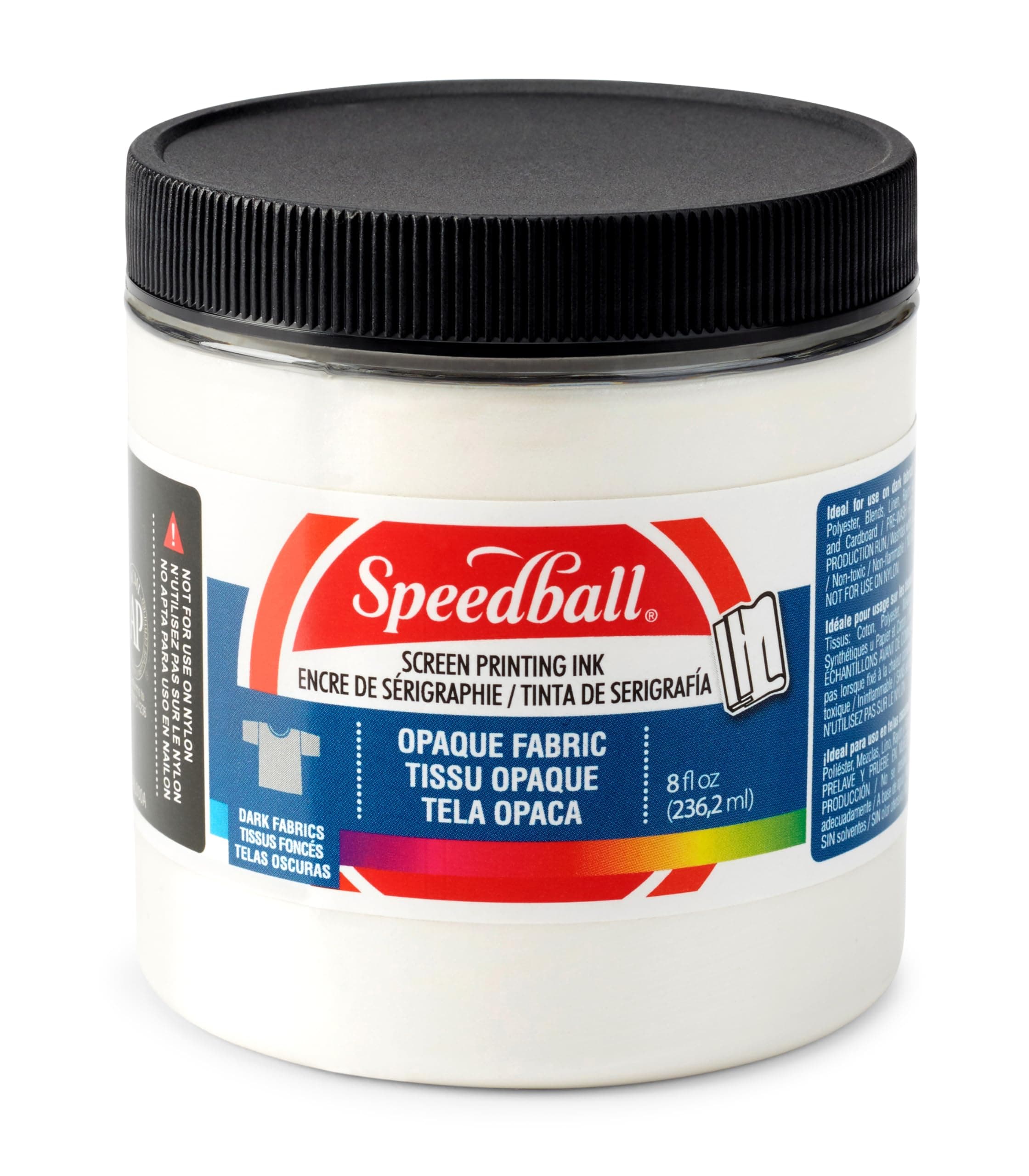 Speedball SCREEN INK OPQ FAB 8OZ PRL WHT