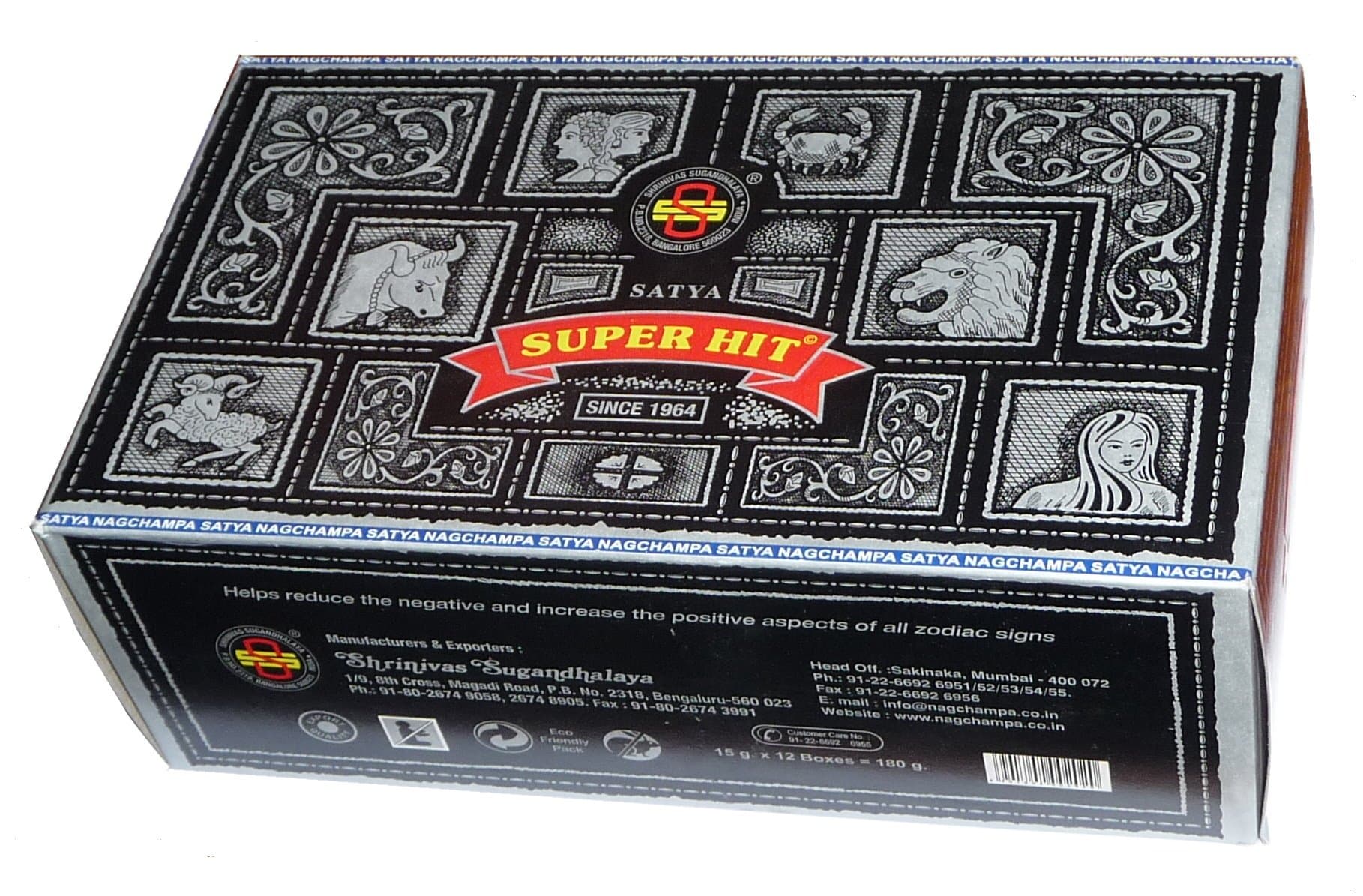 Super Hit NAG Champa Incense Boxes x 15 g 144 Sticks