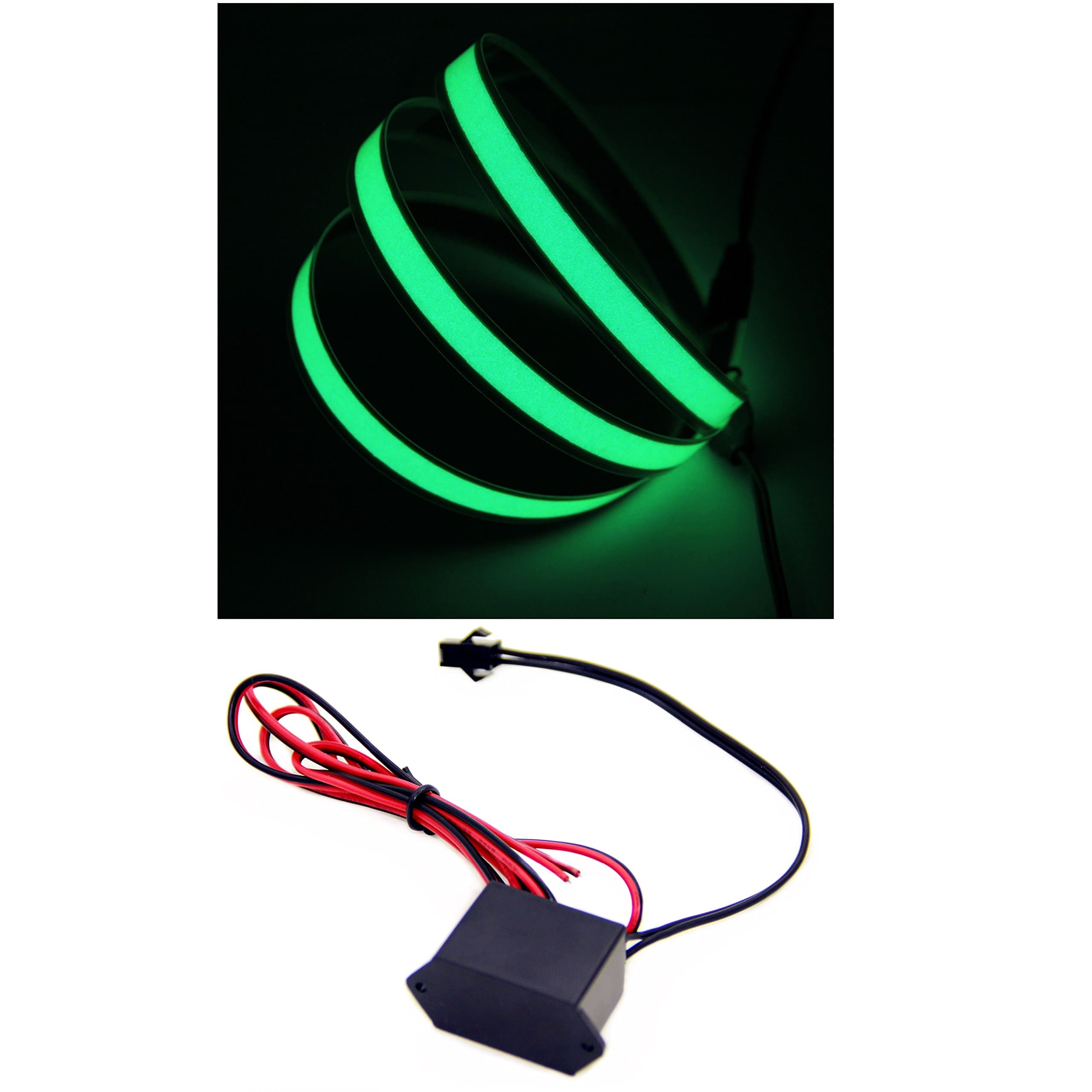 EL Tape 1 Meter El Strip, (Green) + Dc 12v Inverter