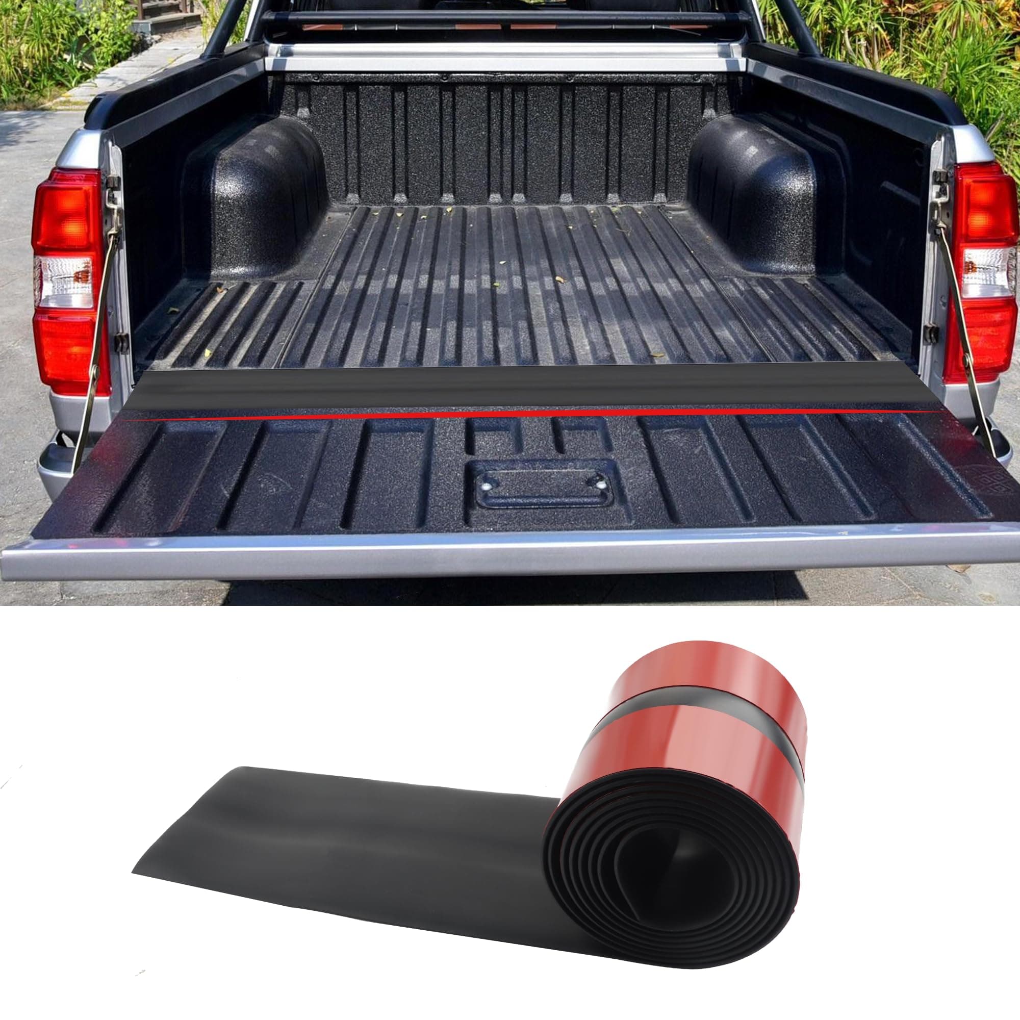 6.5FTx4.3 Widen Tailgate Seal Weather Stripping,Rubber Truck Tailgate Seal Reduce Tailgate Gap Cover by Debris,Universal Tailgate Seal Tailgate Protector Kit Fit Most Truck