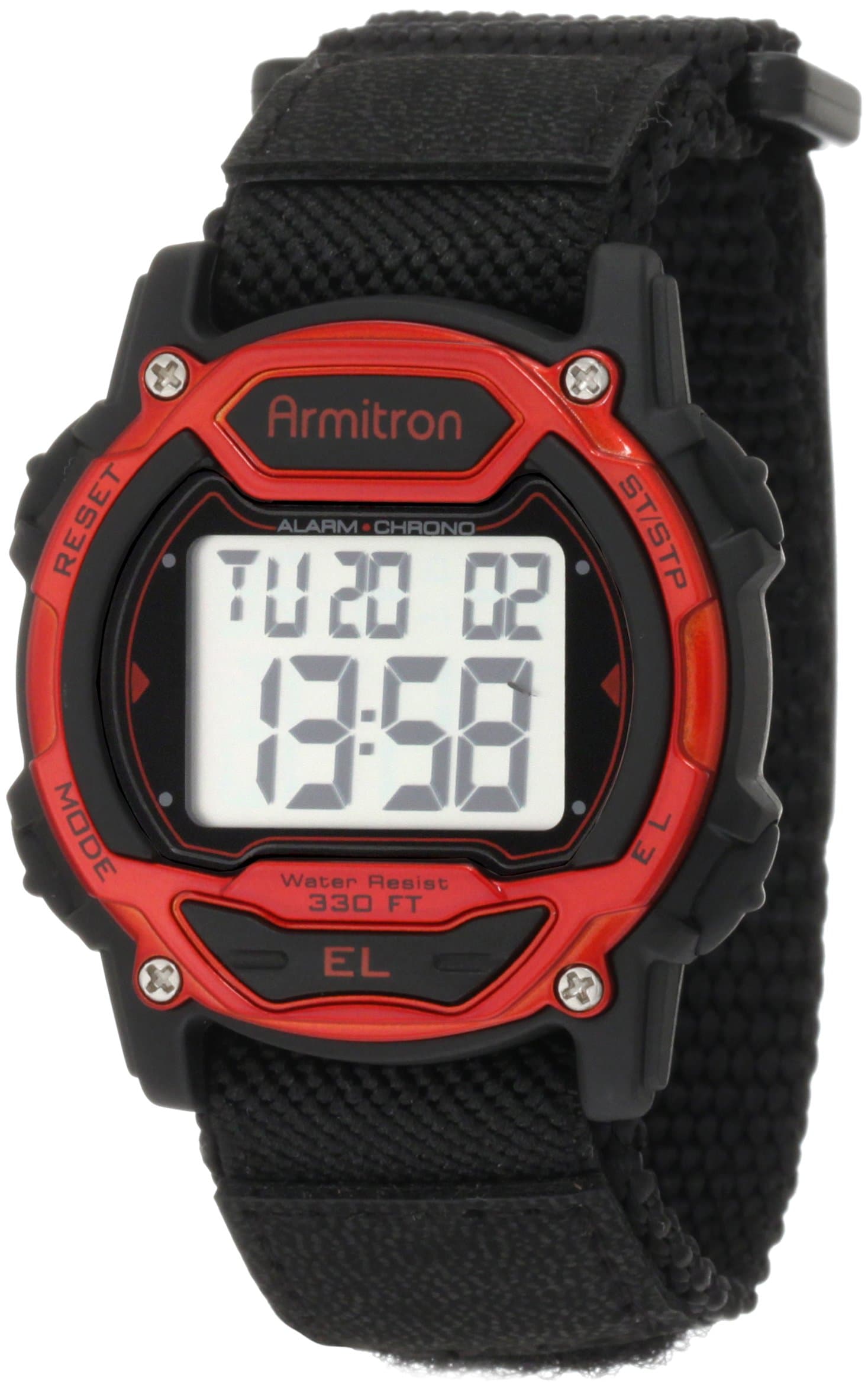 Sport Unisex Digital Chronograph Nylon Strap Watch