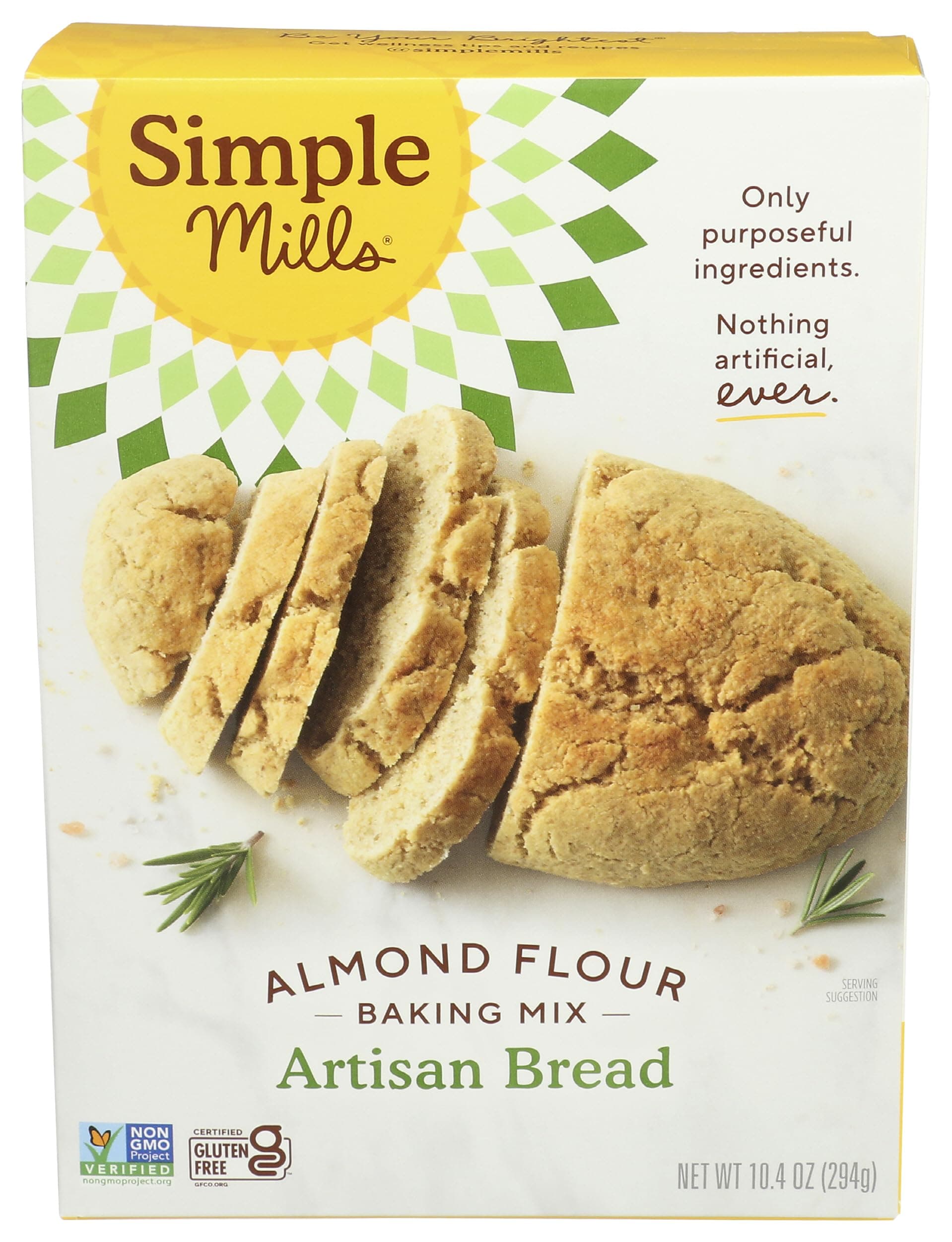 Simple Mills Naturally Gluten-Free Almond Flour Mix Artisan Bread 10 4oz/294g