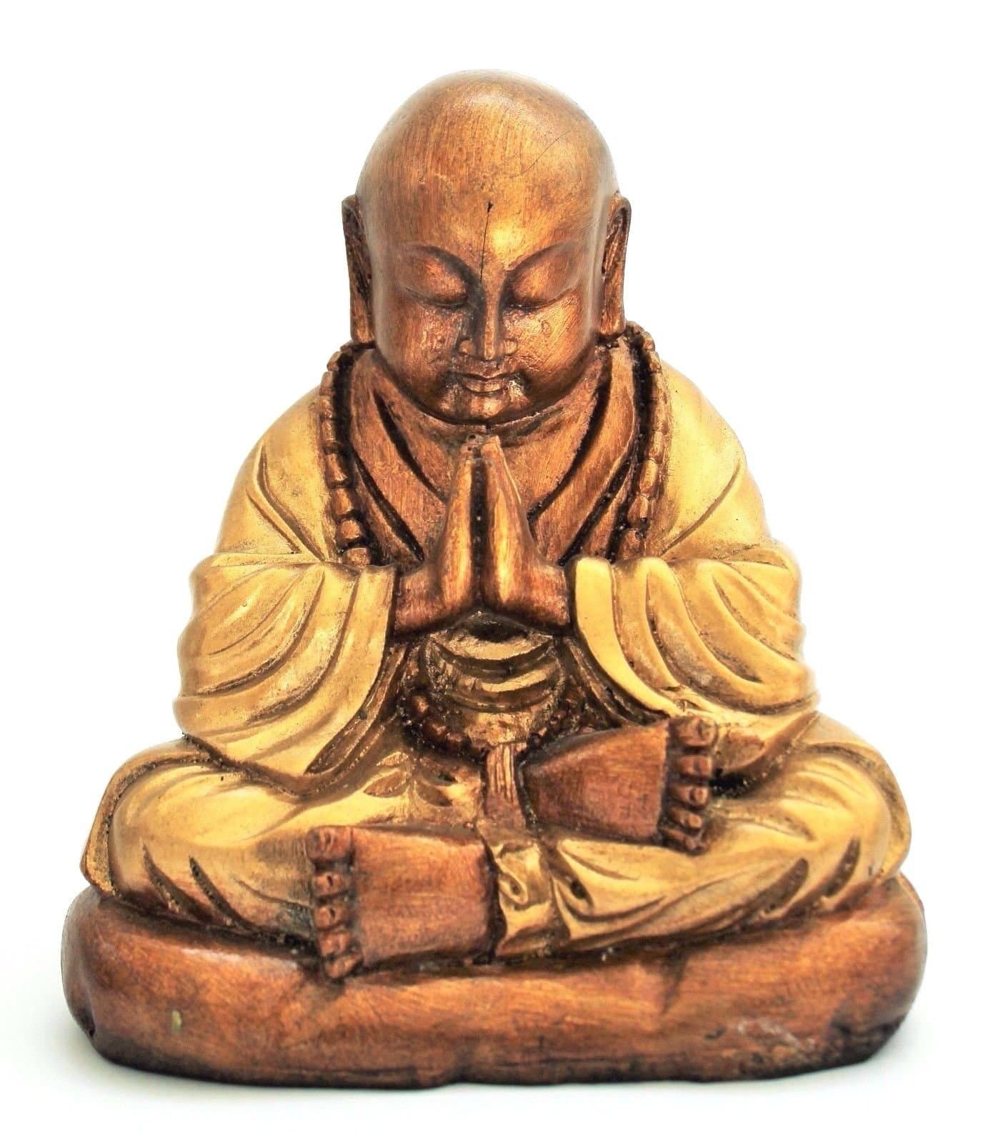Wohnkult Extra Large Thai Monk Laughing Buddha Feng Shui Asia For Interior And Exterior Int? 20? R? Sine Figurine Figurine