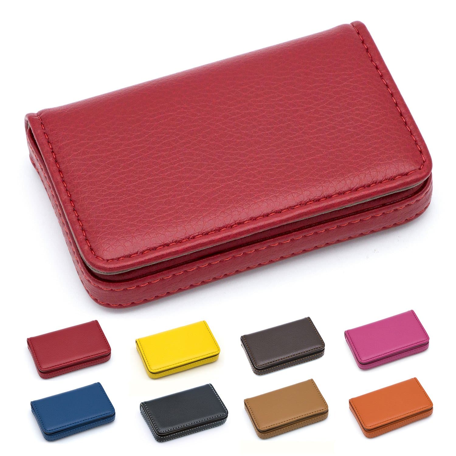 Padike Business Name Card Holder Luxury PU Leather,Business Name Card Holder Wallet Credit card ID Case/Holder For Men & Women - Keep Your Business Cards Clean
