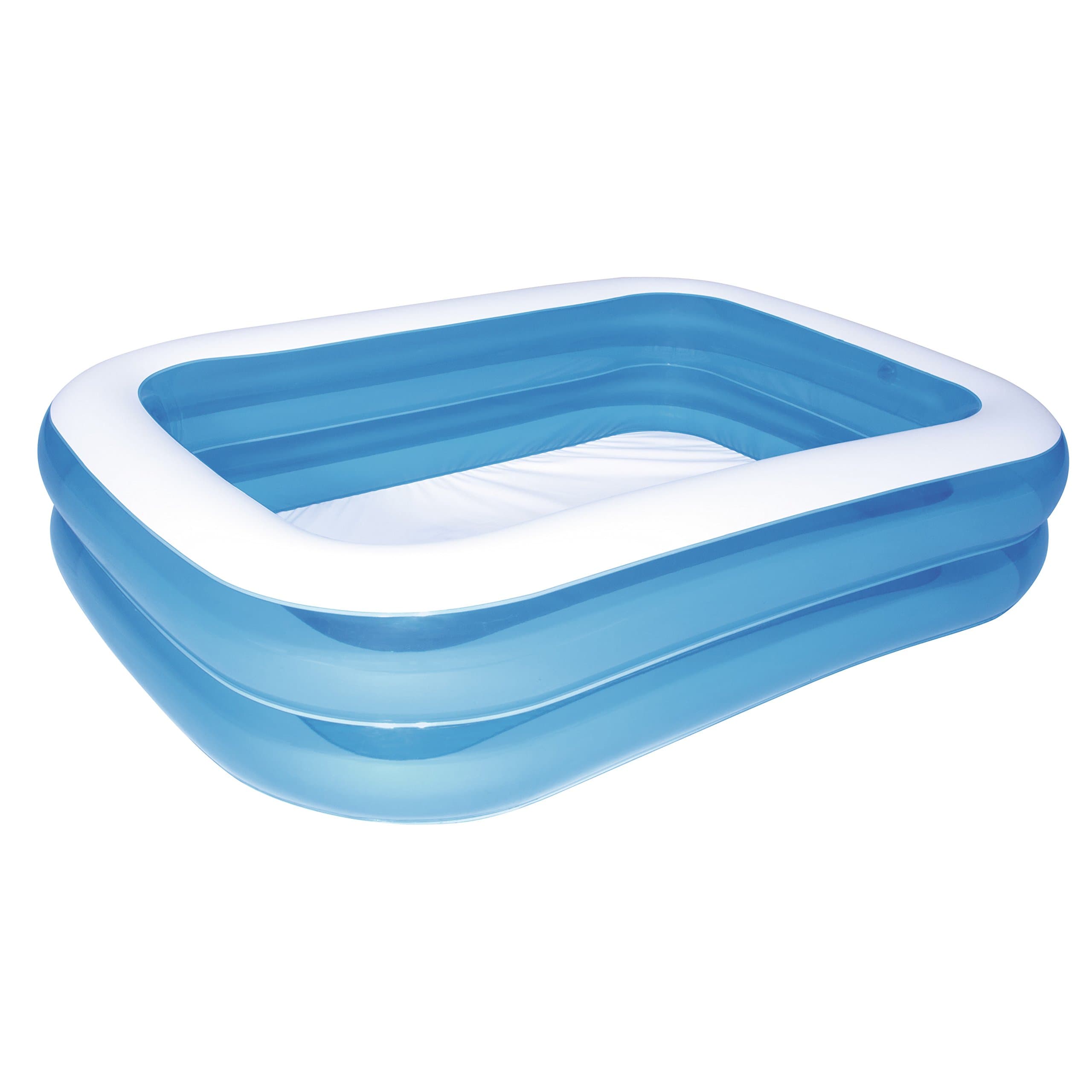 BestwayDeluxe rectangular blue inflatable pool, 211 x 132 x 46 cm