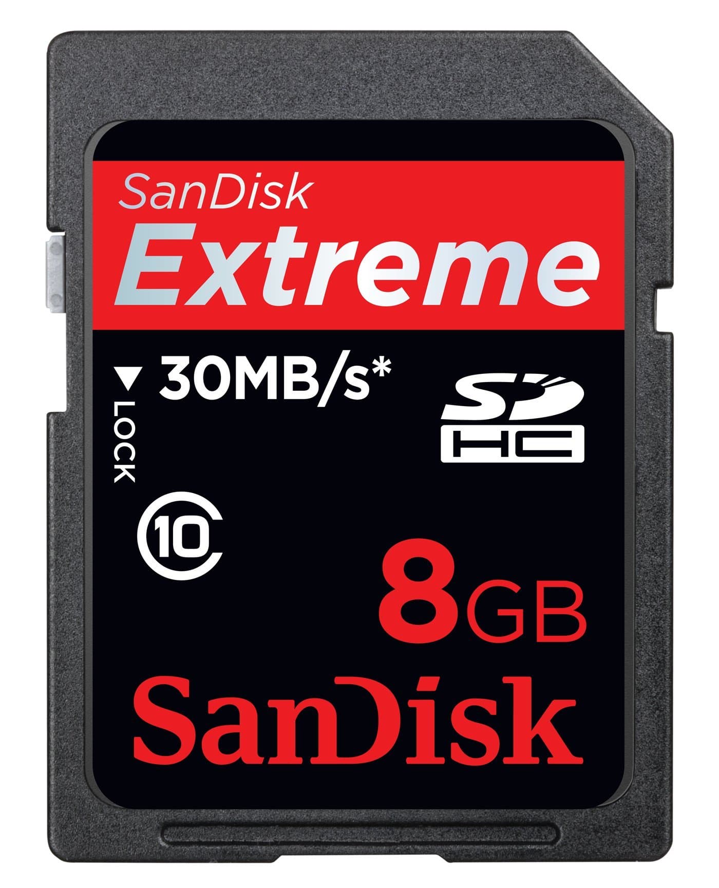 Sandisk 8GB Extreme SDHC Card-Class 10 (SDSDX3-008G-A31)