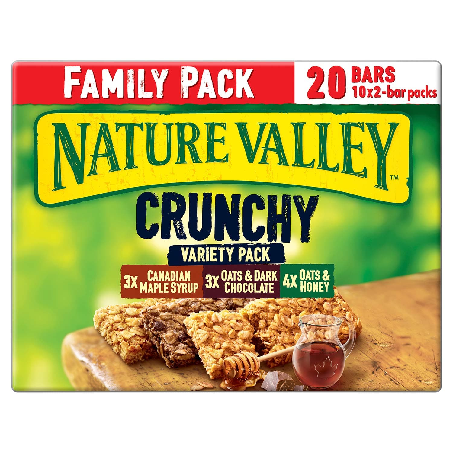 Crunchy Variety Family Pack Cereal Bars, 420 g 7006360003