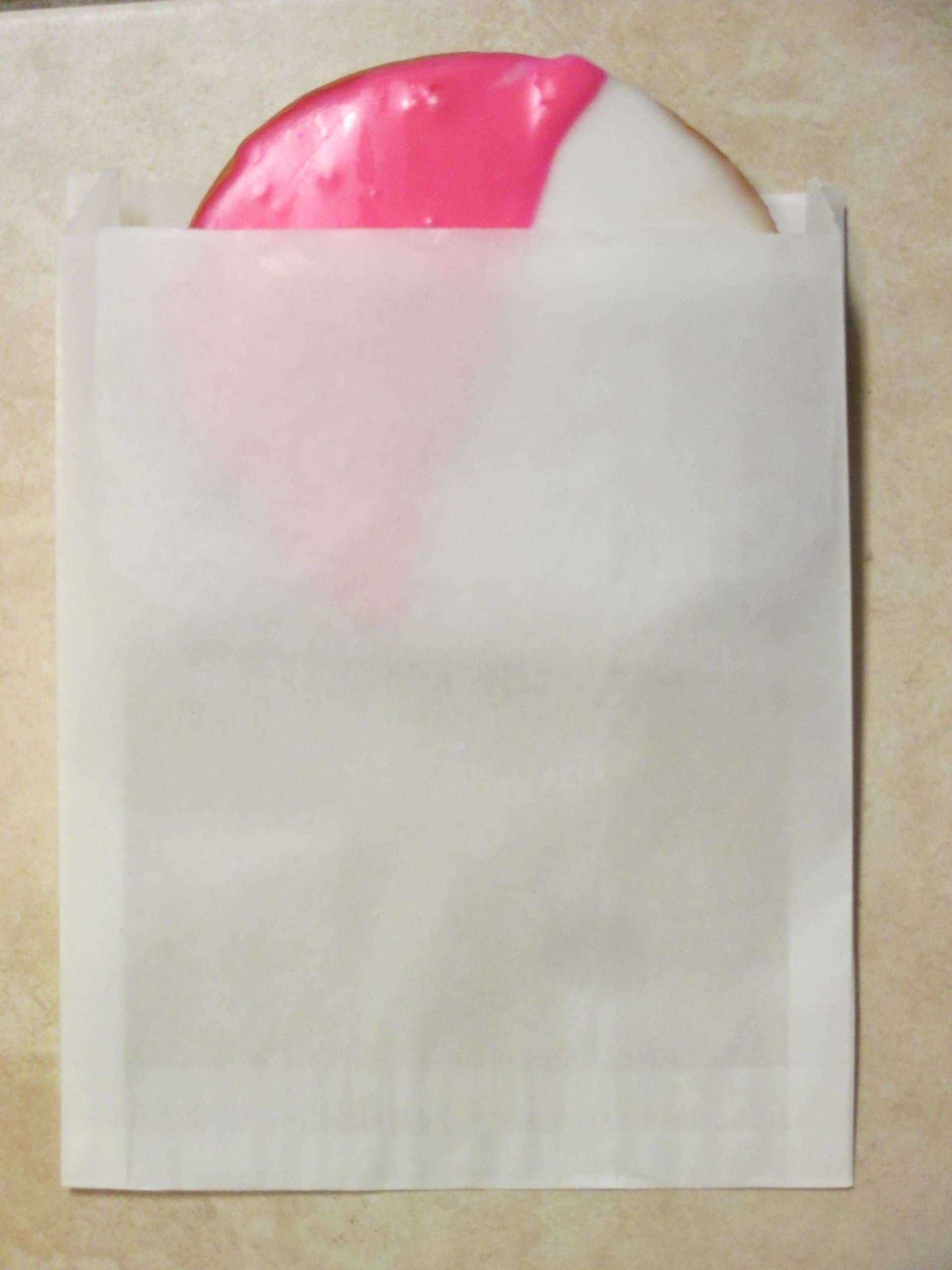 Large Glassine Waxed Paper Bag 8 1/4 x 6 1/2