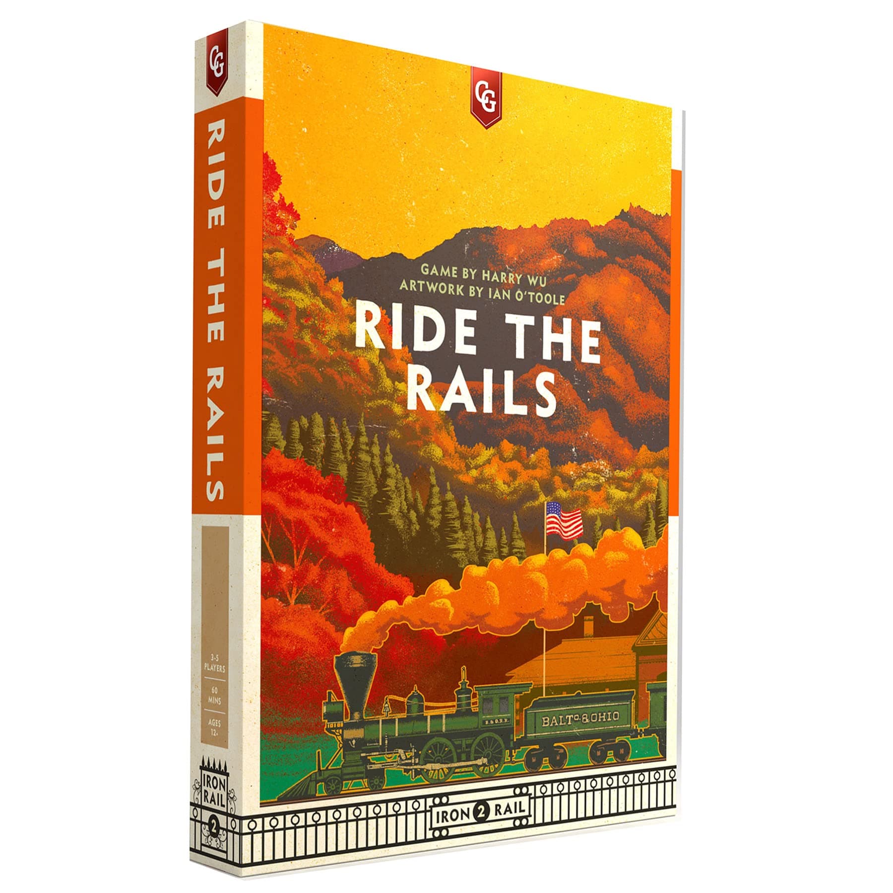 Capstone Games Ride the Rails: Board Game - 3-5 Players, Ages 12+
