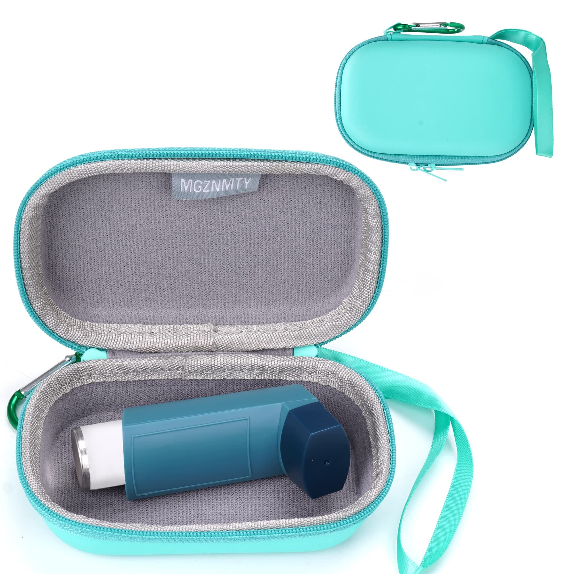 MGZNMTY Asthma Inhaler Holder Case, Storage and Travel Handy Inhaler Case for Adults and Kids (ONLY CASE) (Green)