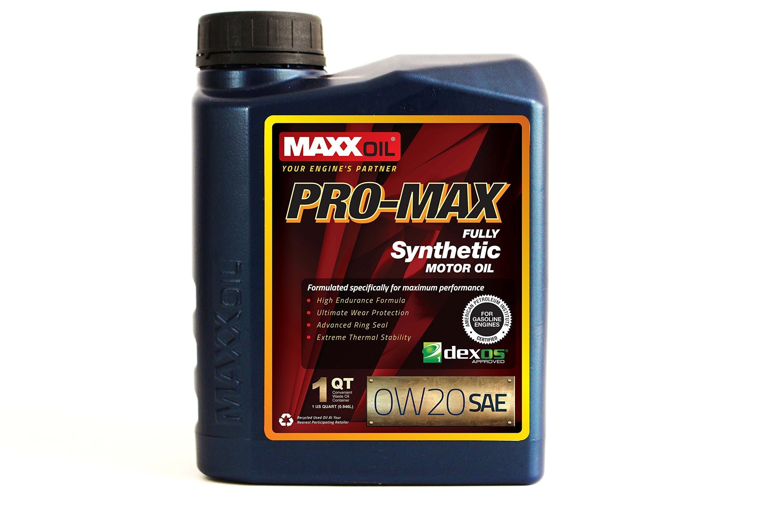 Maxx Oil Pro Max 0W-20 - Premium Synthetic Motor Oil - Not All Synthetics are The Same - 1 Quart
