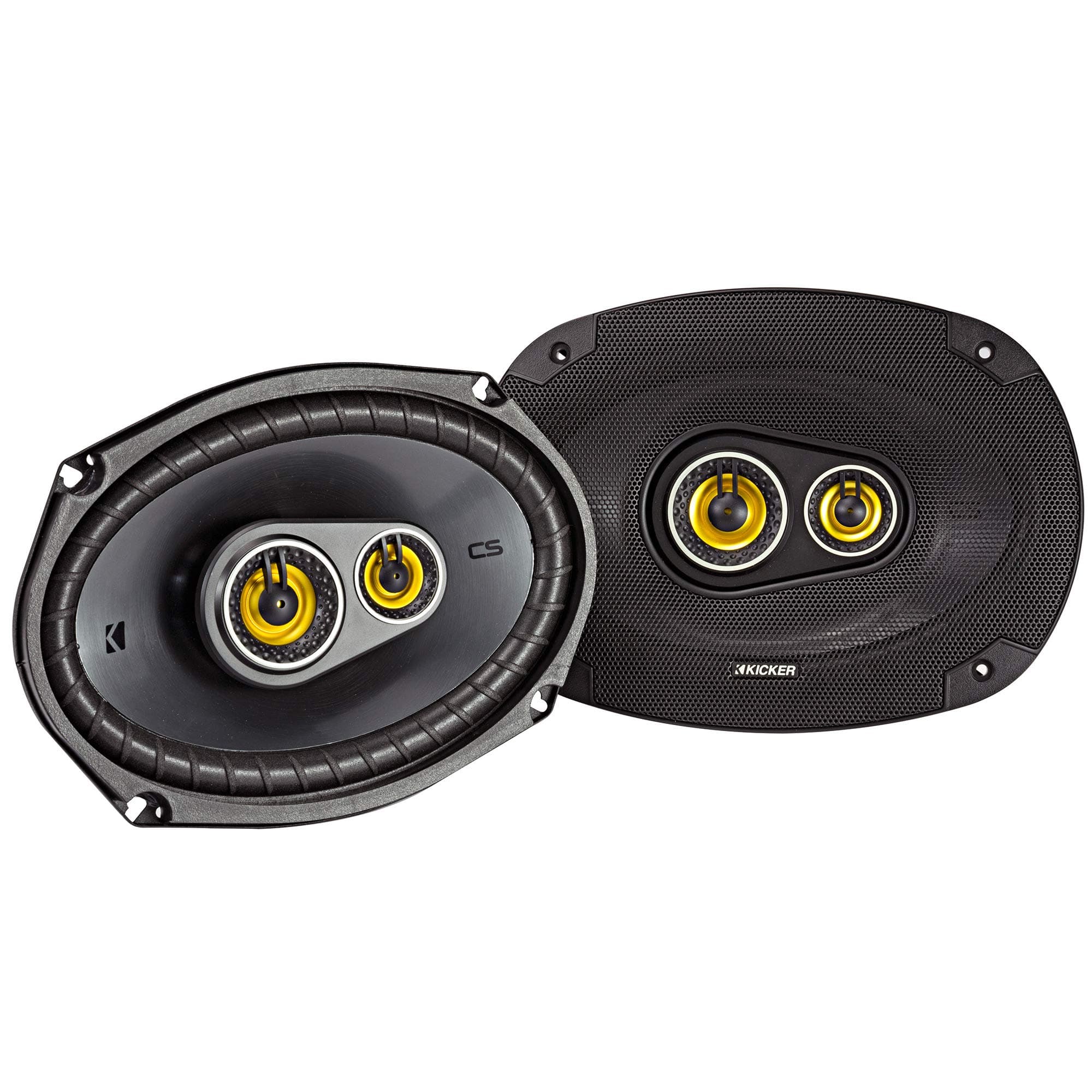 CS Series 150 Watt 6 x 9 Inch Car Audio Coaxial Speaker Pair, Black
