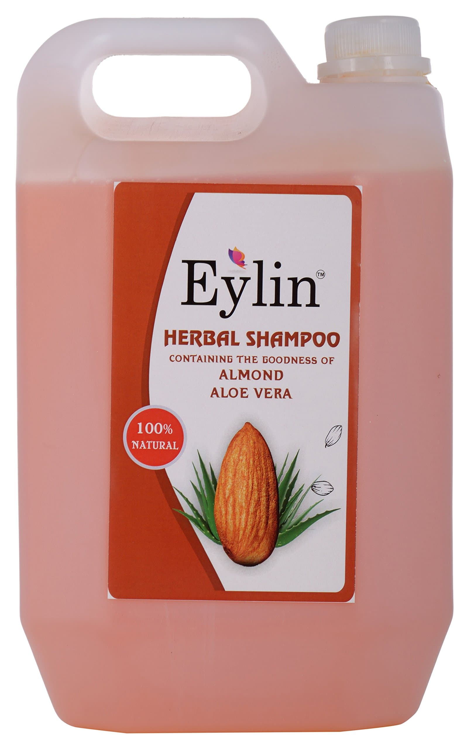 Eylin Almond and Aloe Vera Extract Herbal Shampoo, 5 Liters