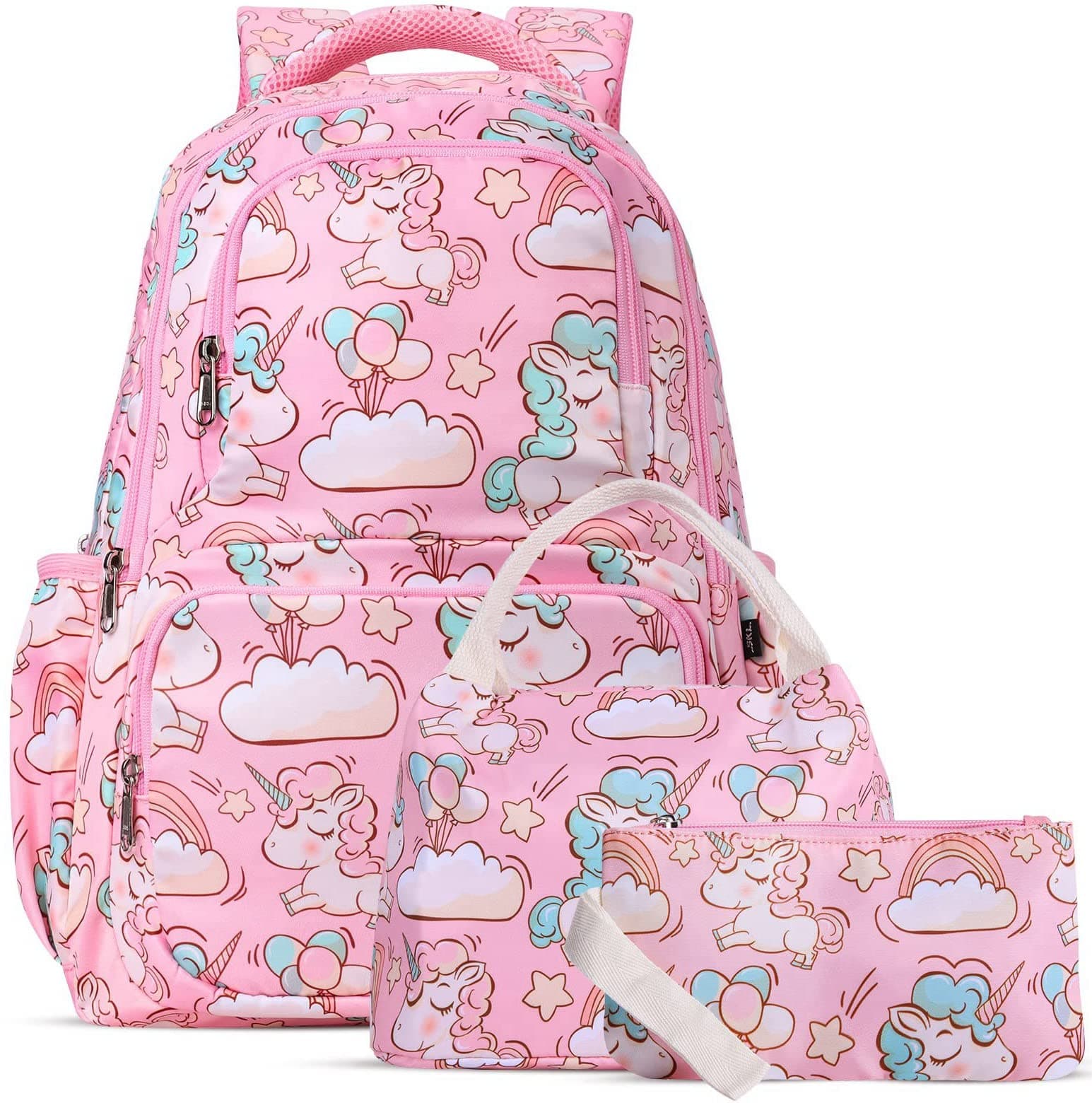 SAMIT Unicorn Backpack for Girls and Boys with Lunch Box Kids Backpack School Backapack for Kindergarten Elementary