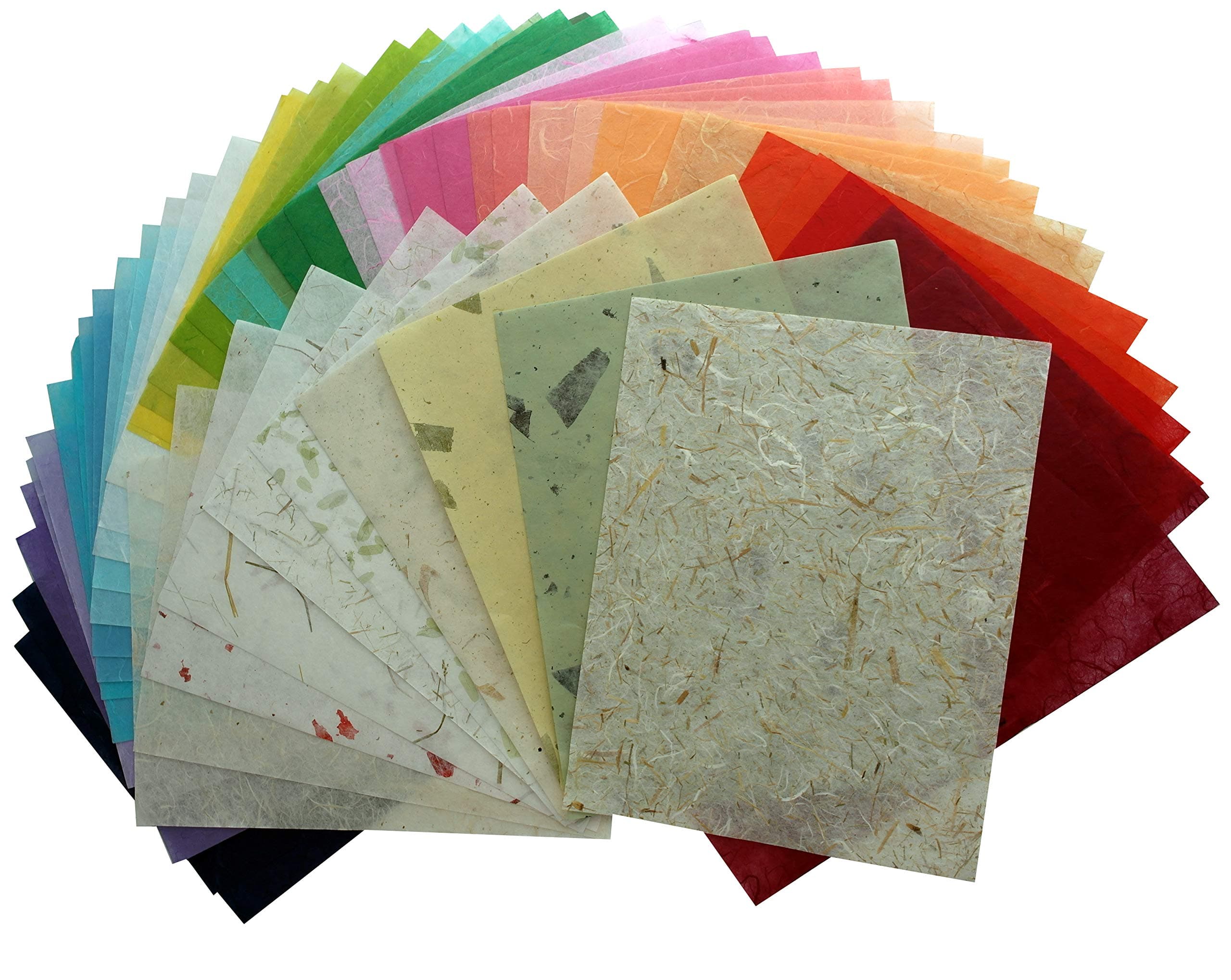 100 Mulberry Paper Sheet Design Craft Hand Made Art Tissue Japan Washi Design Craft Art Origami Suppliers Card Making