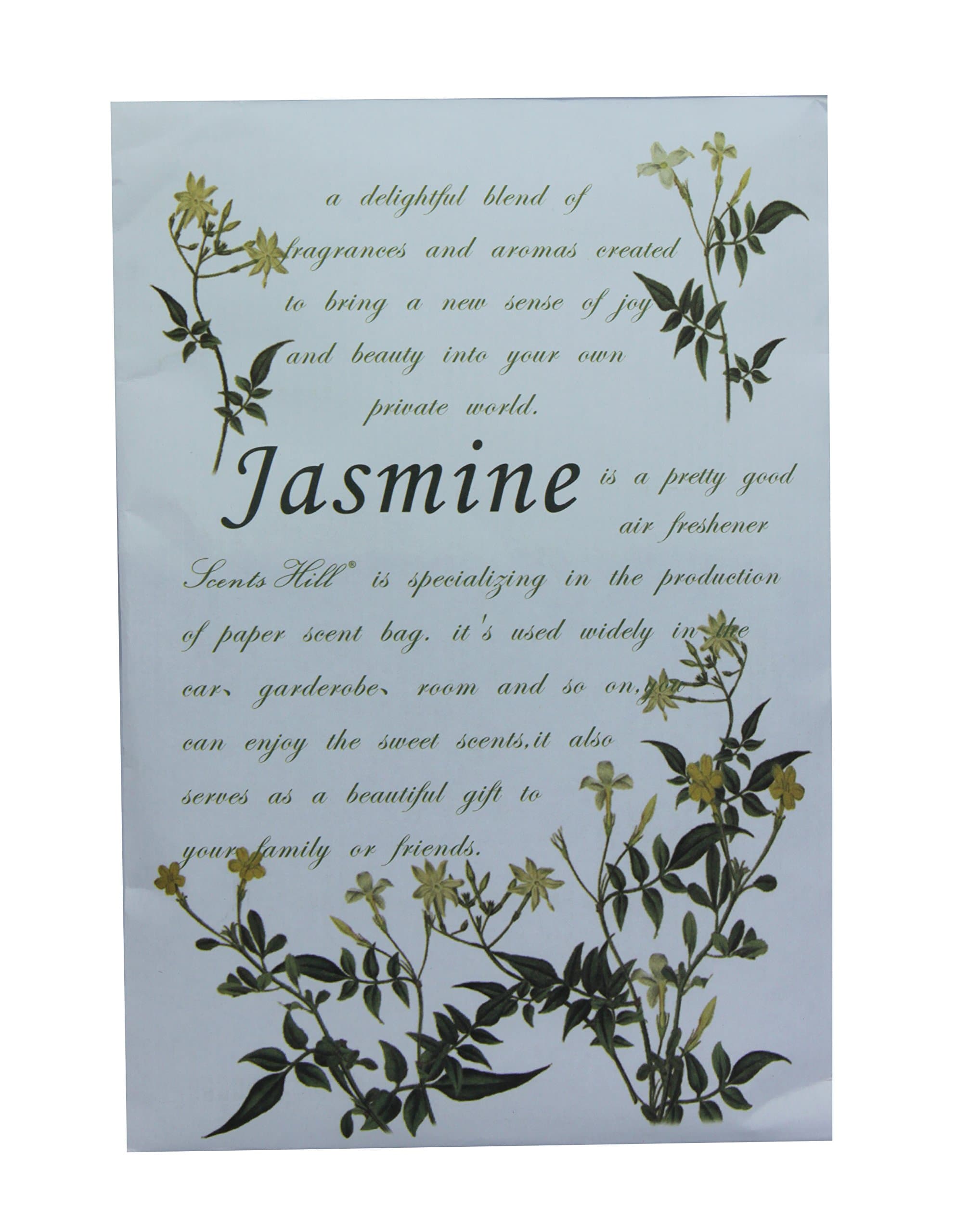 Scents Hill Scented Sachets Envelope for Drawers and Closets (Jasmine)