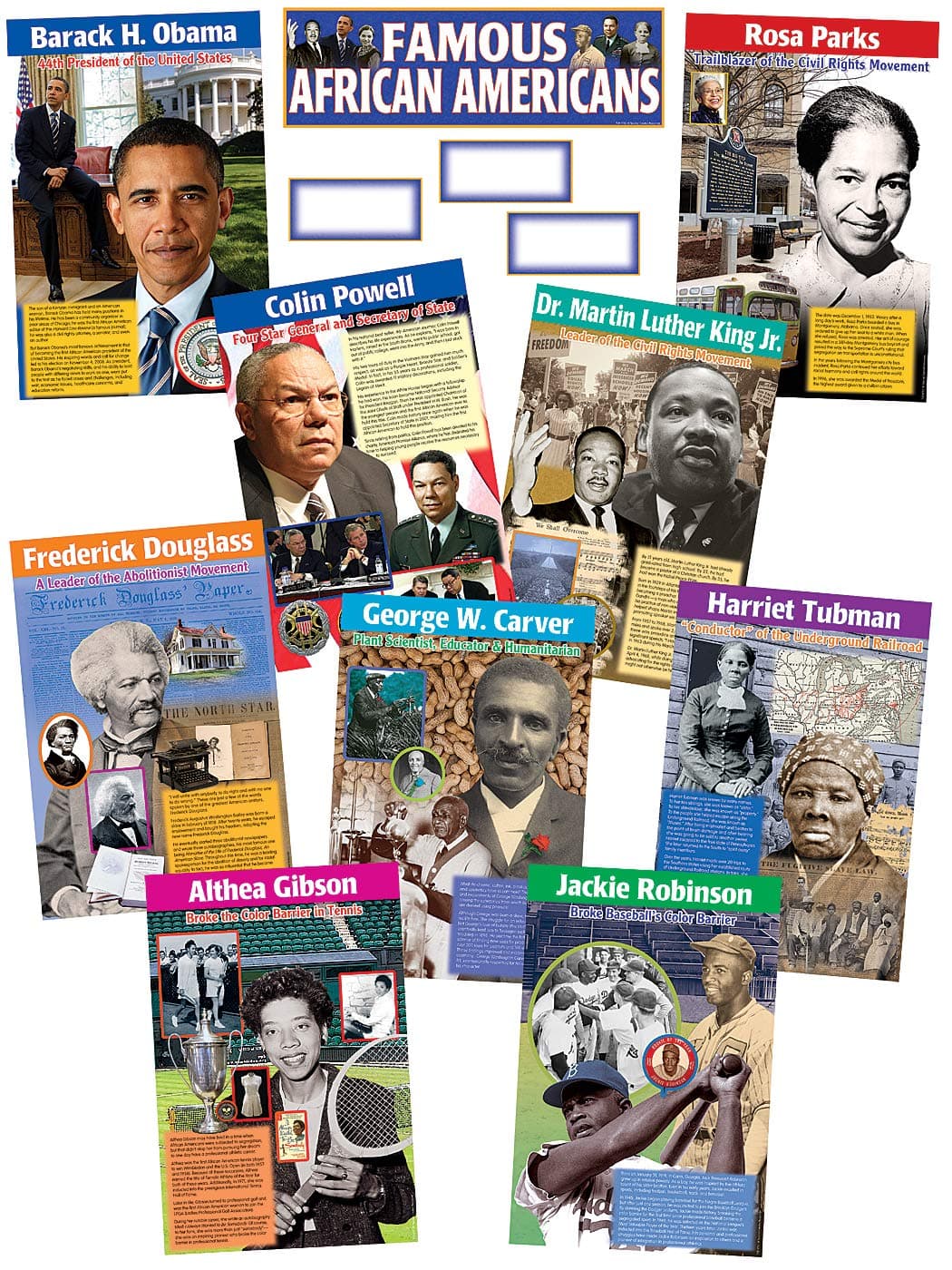 Teacher Created Resources Famous African Americans Bulletin Board Display Set