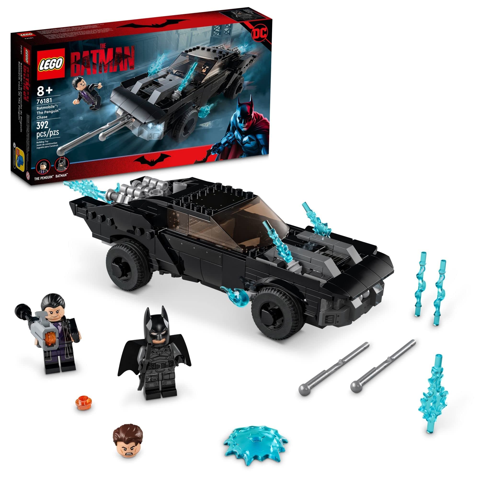DC Batman Batmobile: The Penguin Chase 76181 Car Toy, Gift Idea for Kids, Boys and Girls 8 Plus Years Old with Batman Minifigure and The Penguin Minifigure, Super Heroes Set