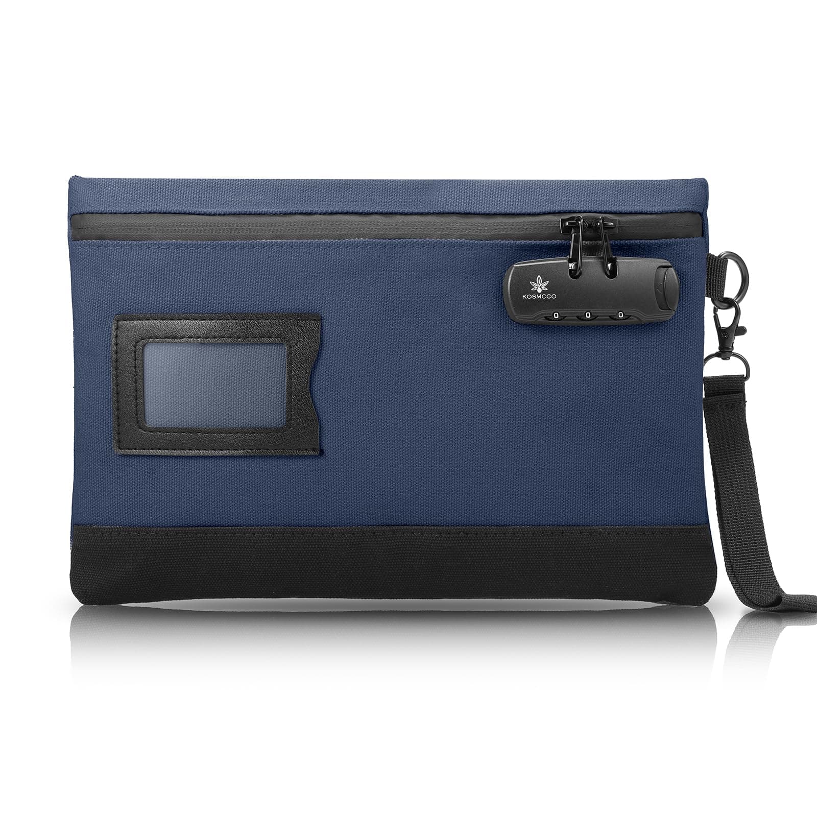 KOSMCCO Money Bag with Lock, 11.8 x 7.9 Inches Durable Canvas Cash Pouch Bank...