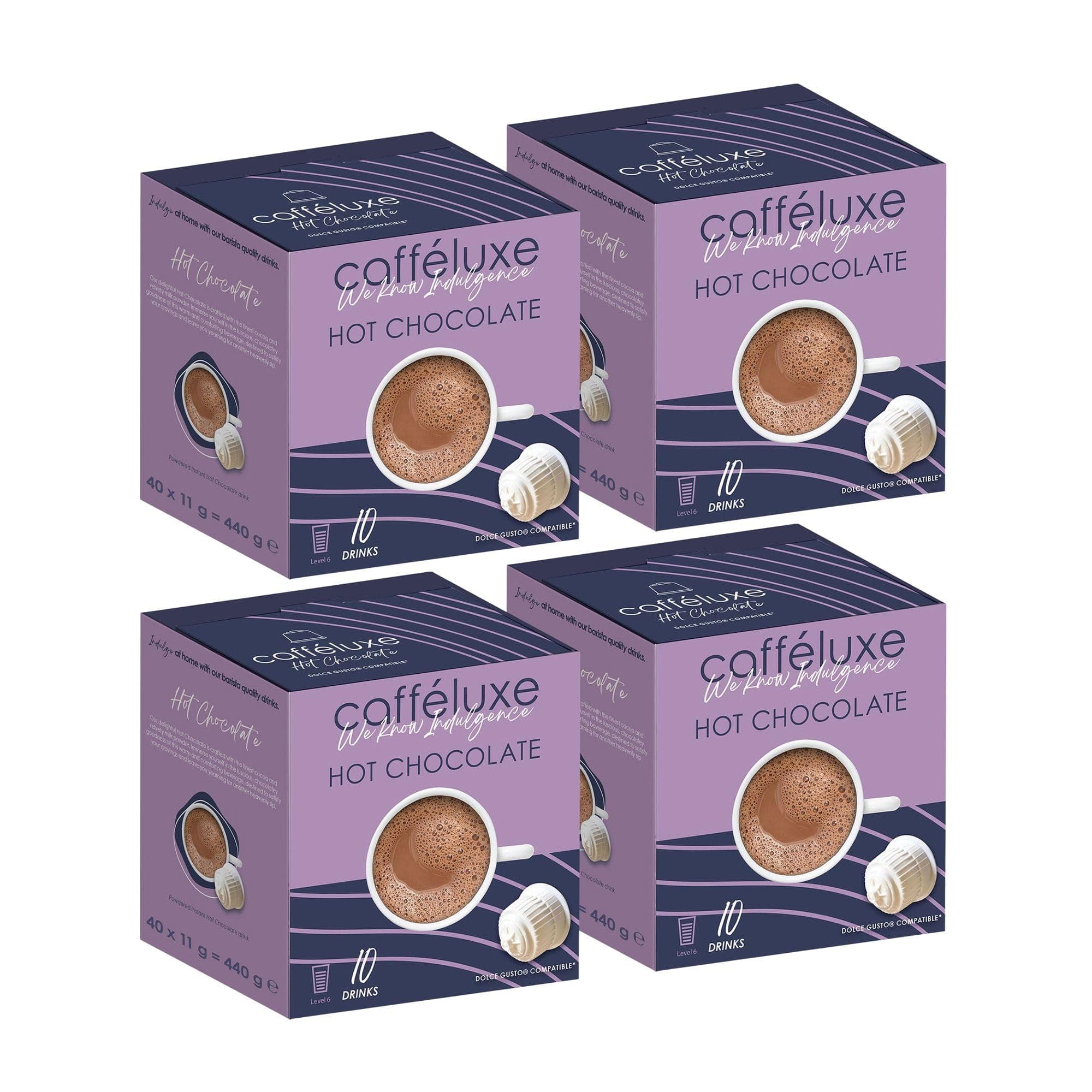 Hot Chocolate Pods - Compatible with Dolce Gusto Machines - 40 Capsules - One Coffee Pod Solution