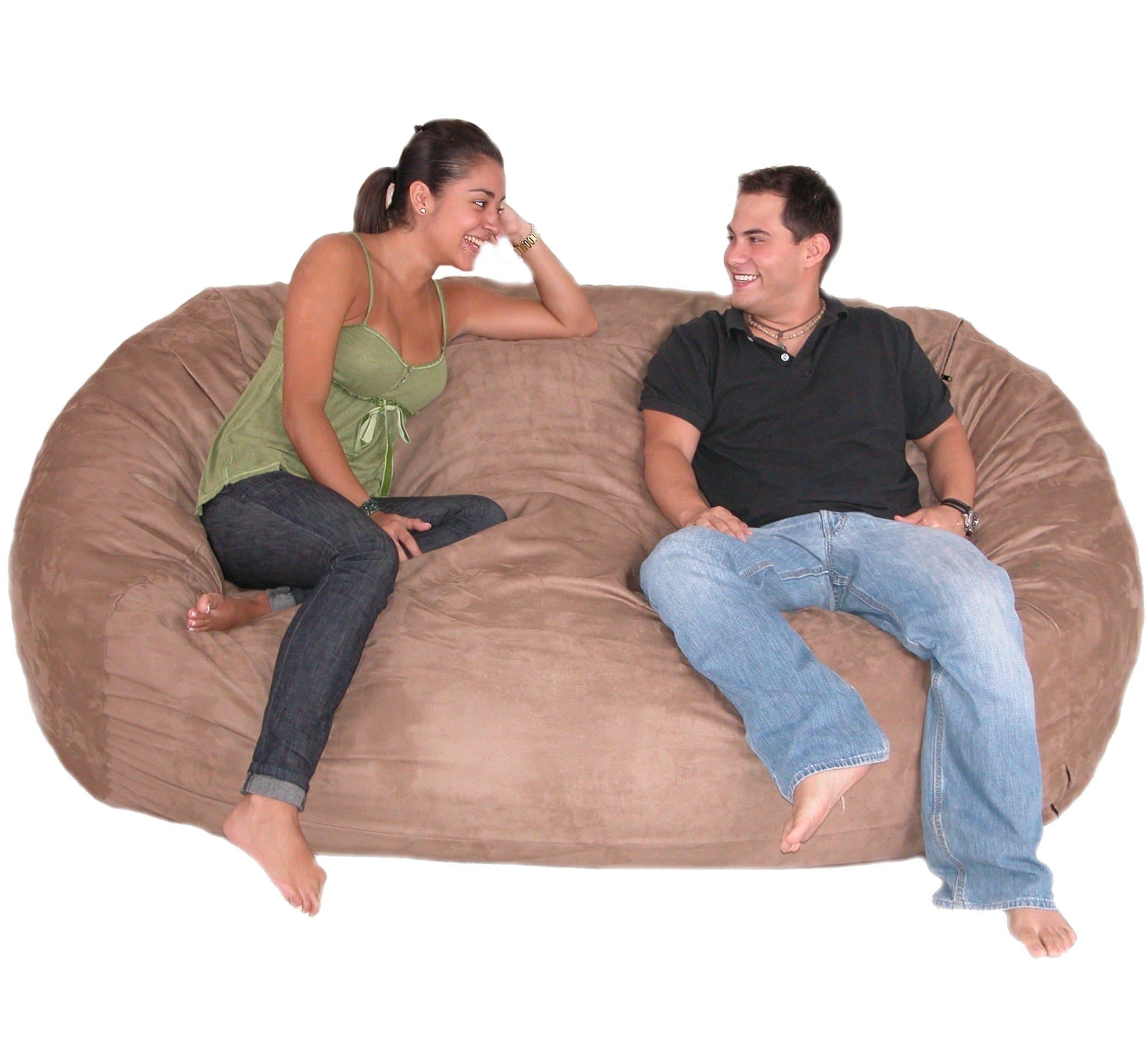 Cozy Sack 7-Feet Bean Bag Chair, X-Large, Medium Brown