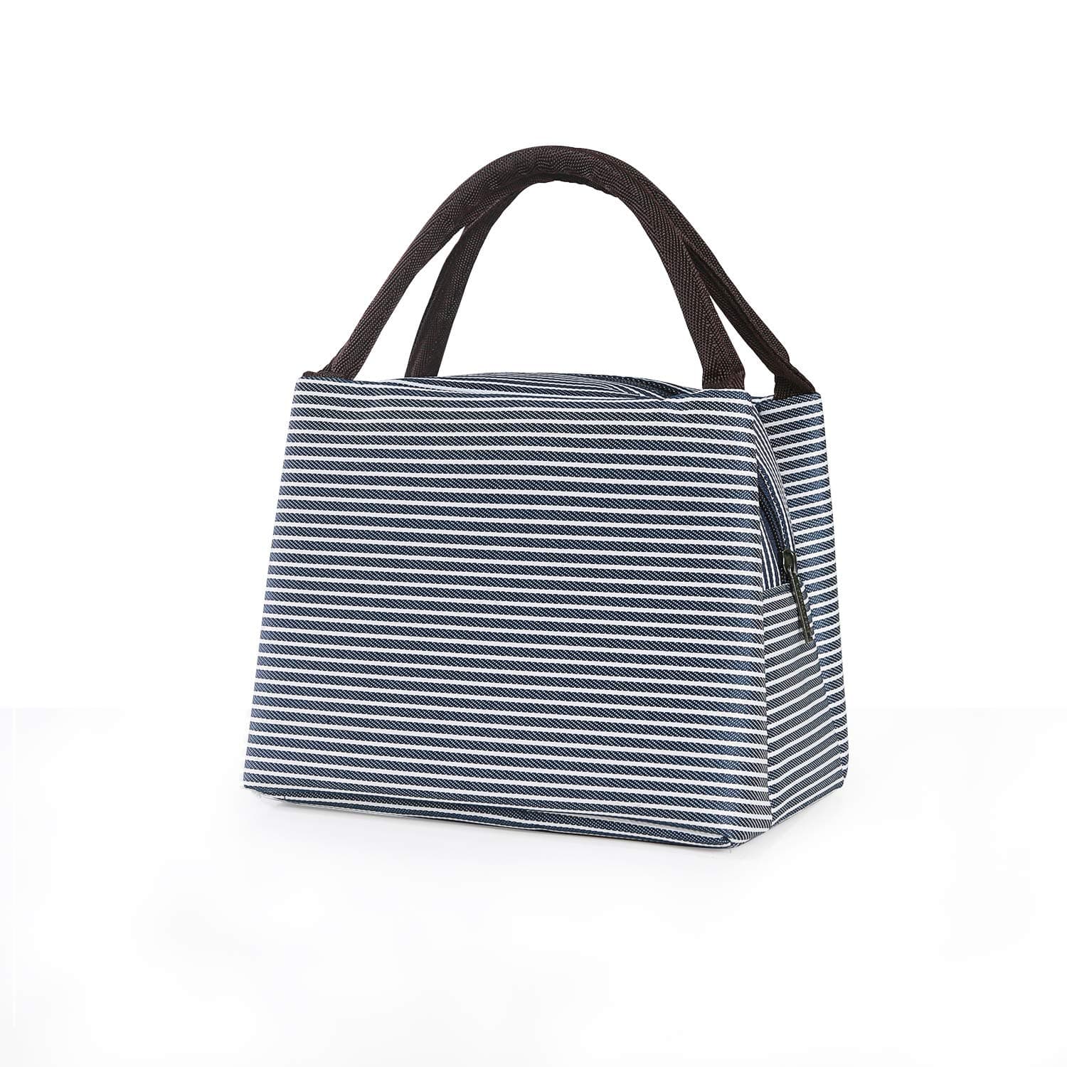 Buzazz Premium Insulated Lunch Bag Picnic Cool Bag Lunch Box Bag for students,office,Picnic Tote Cooler Travel Bag Lunch Organizer for Adults or Kids (Blue) (Blue)