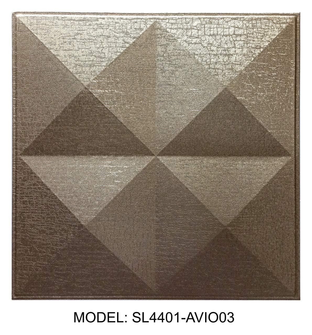 Silfra 3D Leather Panels/Tiles for Rich and Luxuries Look of Your Walls, Bed Headboard, Cupboards, Doors, Ceiling (Model: SL4401AV03, Multicolour, Size : 400 X 400 mm)