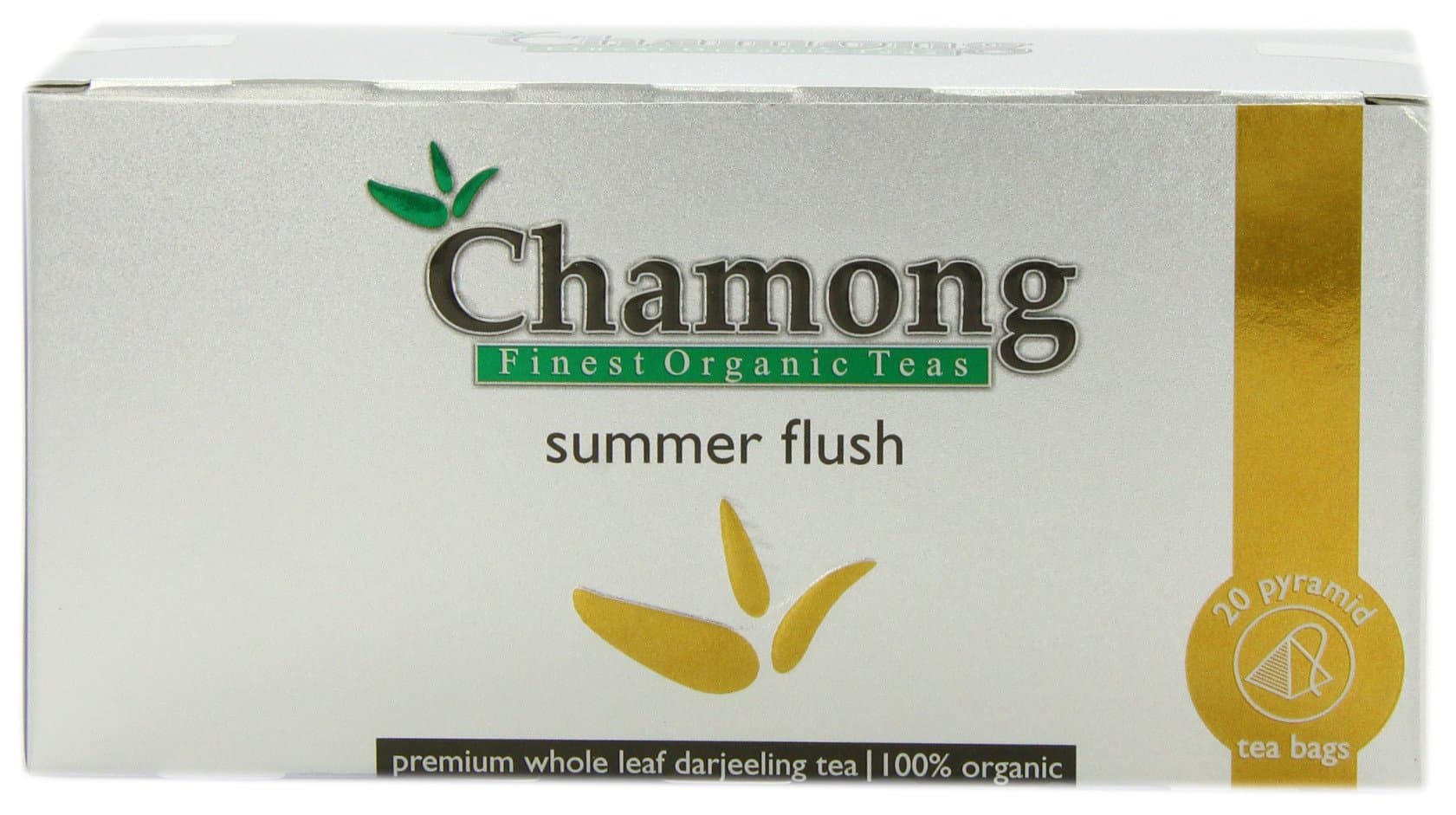Chamong Organic Darjeeling Tea Bags, Summer Flush, 20-Count Boxes (Pack of 3)