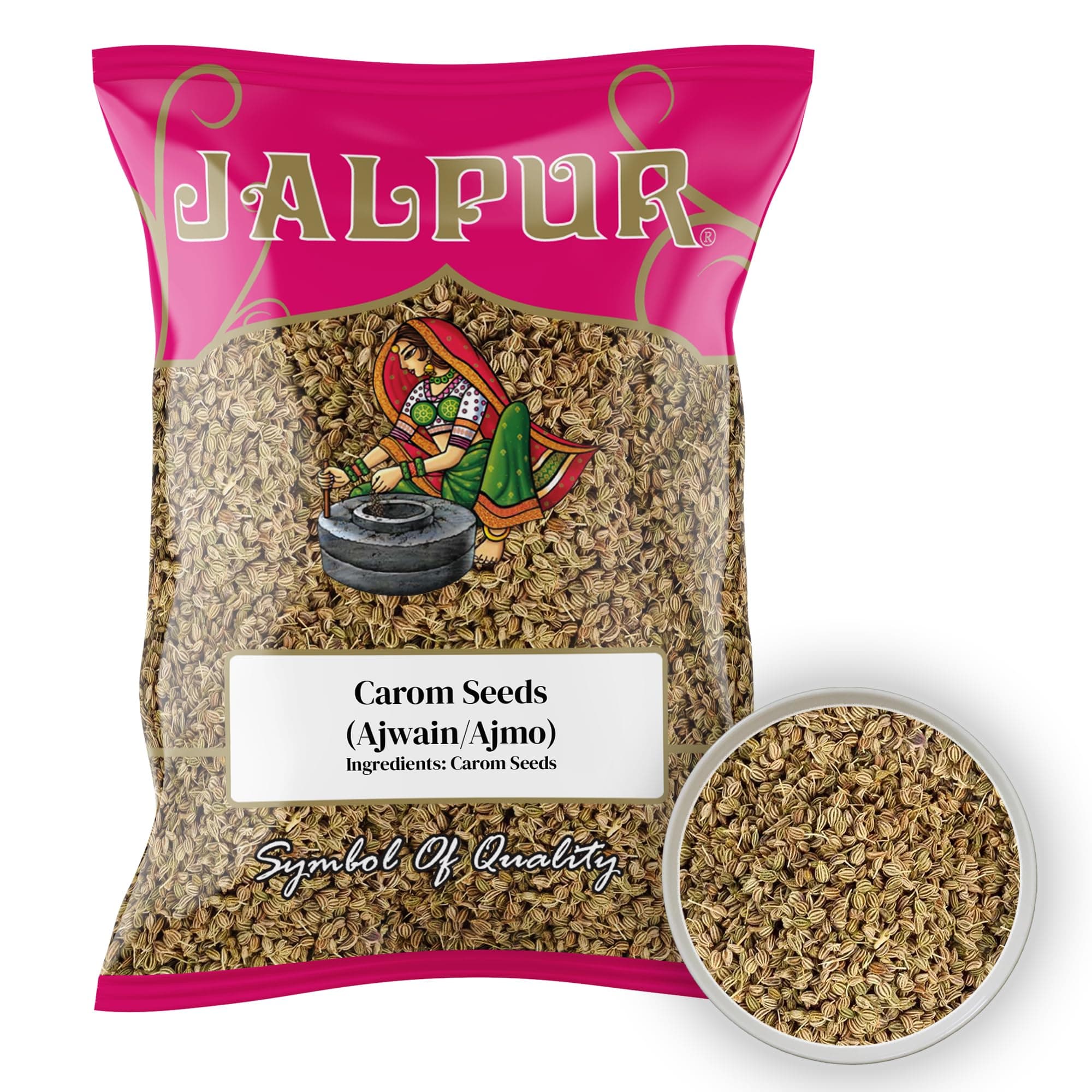 JALPUR MILLERS Premium Carom Seeds (Ajwain/Ajmo) β 100% Natural, Whole Spices for Indian Cooking, Digestive Aid, and Herbal Remedies β Vegan-Friendly, Non-GMO, Aromatic Flavor, Traditional Medicine1kg