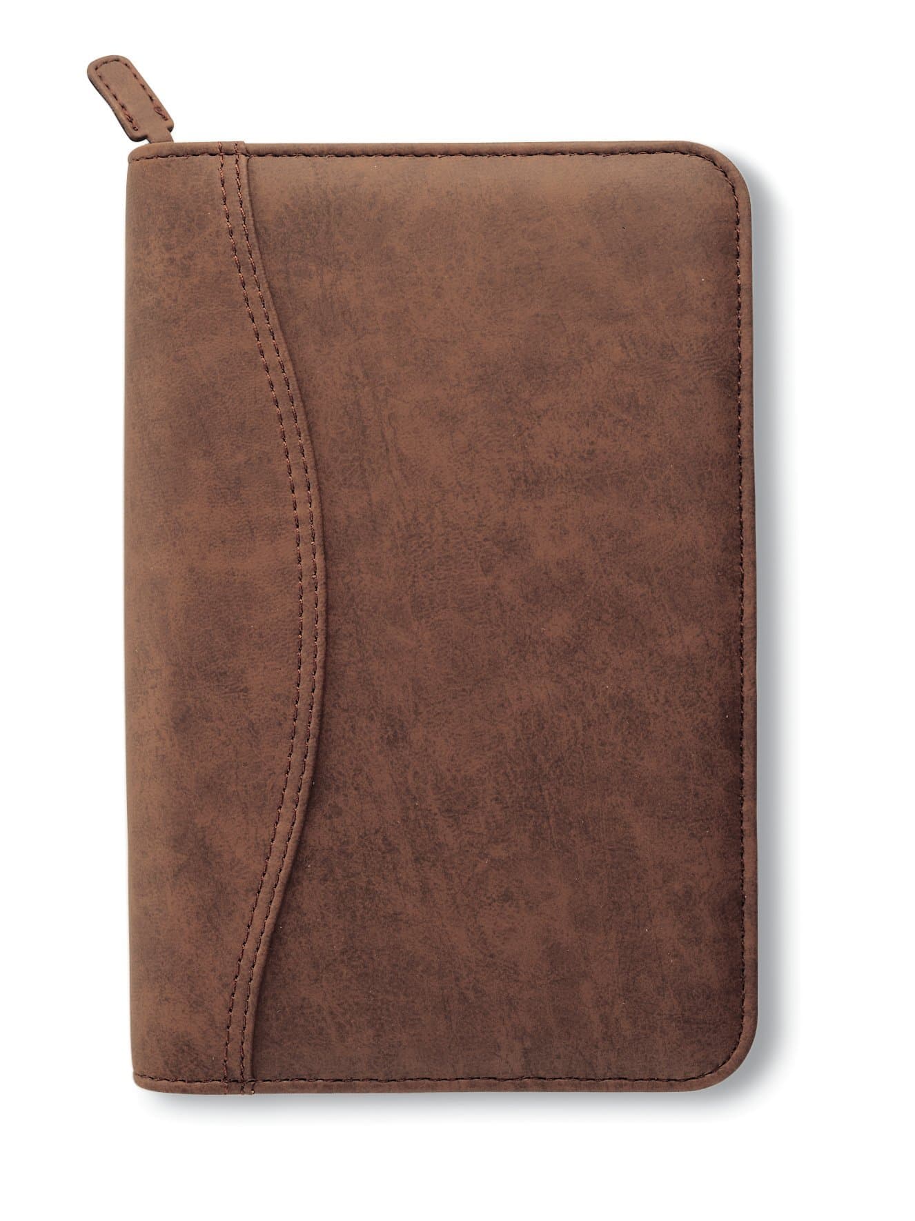 Distressed Look Starter Set Organizer, Undated, 7 Ring, Desk Size, 5-1/2 x 8-1/2", Brown (43184)