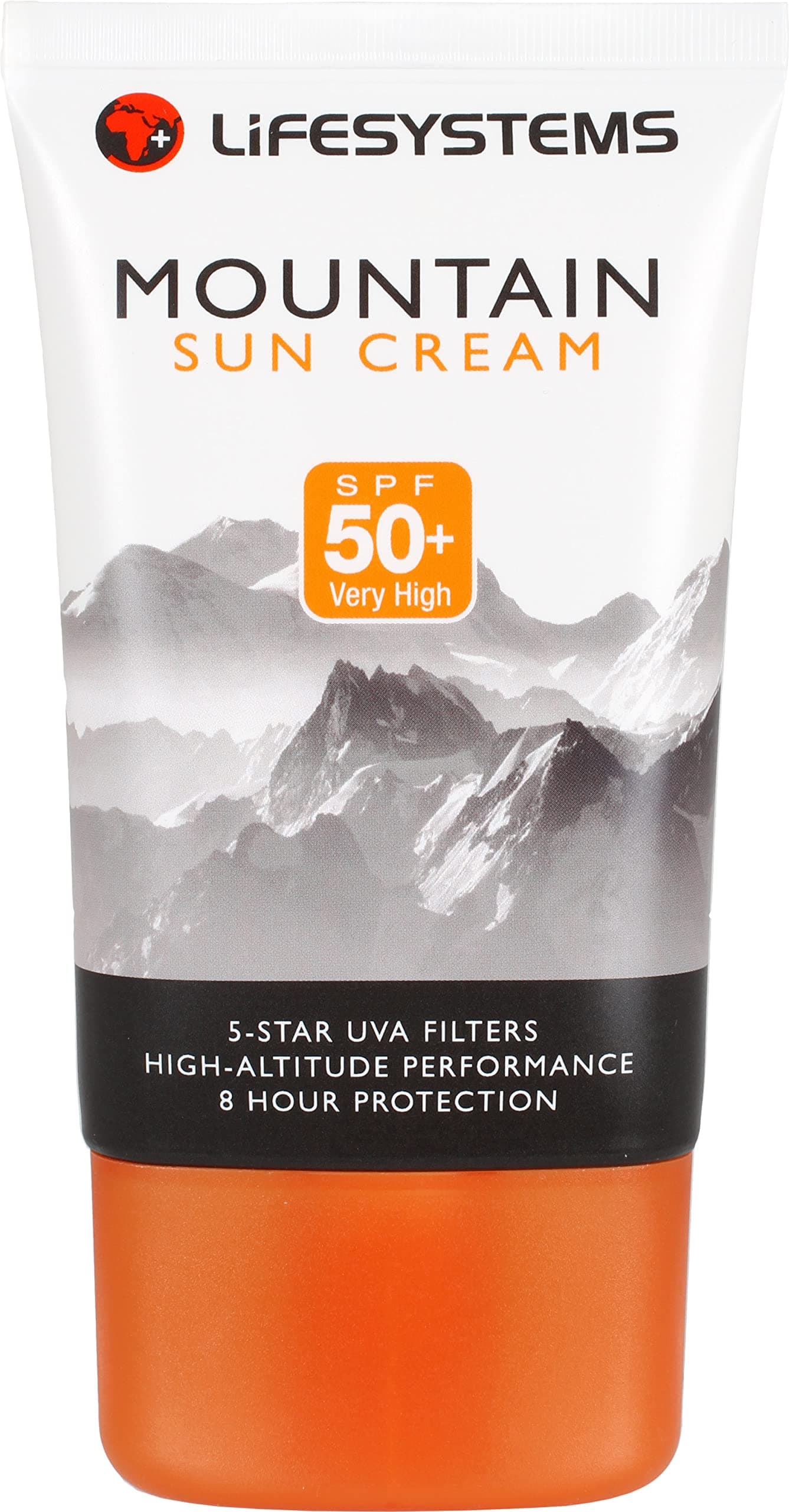 Lifesystems Mountain SPF 50 Sun Cream 5-Star UVA Protection Highly Sweat Resistant For Skiing Or Mountaineering