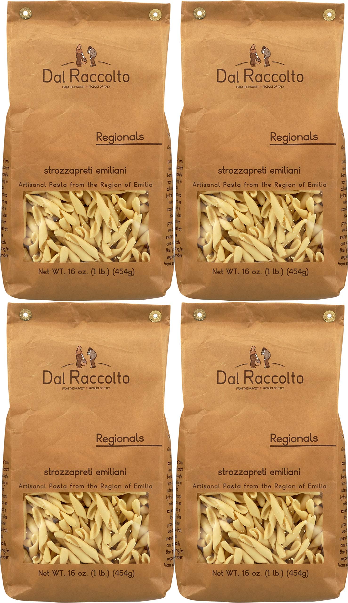 Dal Raccolto Strozzapreti Pasta Pack of 4 Bag