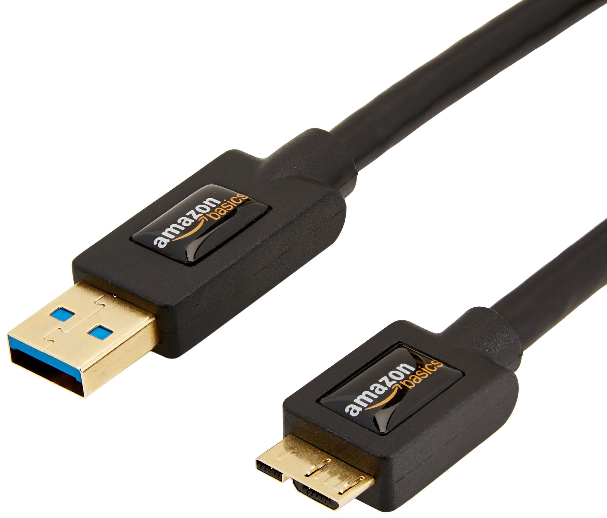 - Micro USB to USB-A 3.0 Fast Charger Cable, 4.8Gbps High-Speed with Gold-Plated Plugs, 3 Foot, Black