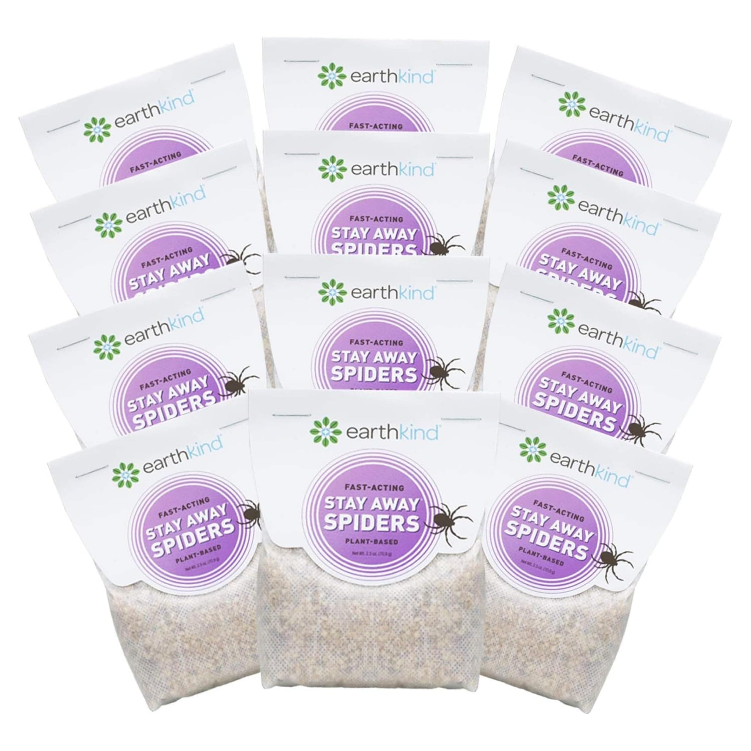 Stay Away Spiders Deterrent Pouches - Indoor Spider Deterrent for Attic, Crawl Space, Window Sill & More - with Plant-Based Ingredients & Essential Oils - 12-Pack