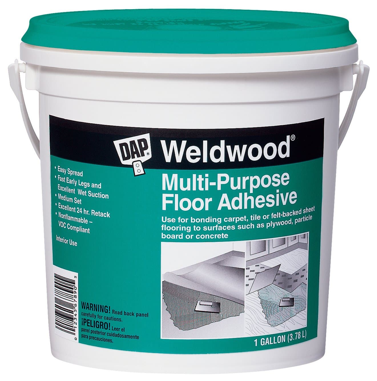 142, Gallon 00142 Weldwood Multi-Purpose Floor Adhesive, White