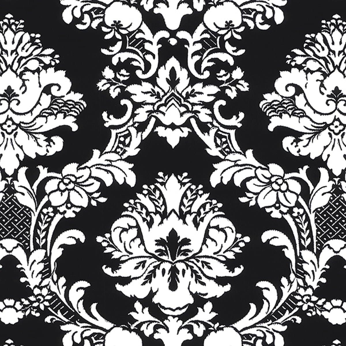 Norwall BK32012 Stripes & Damask Overstock, Black, White
